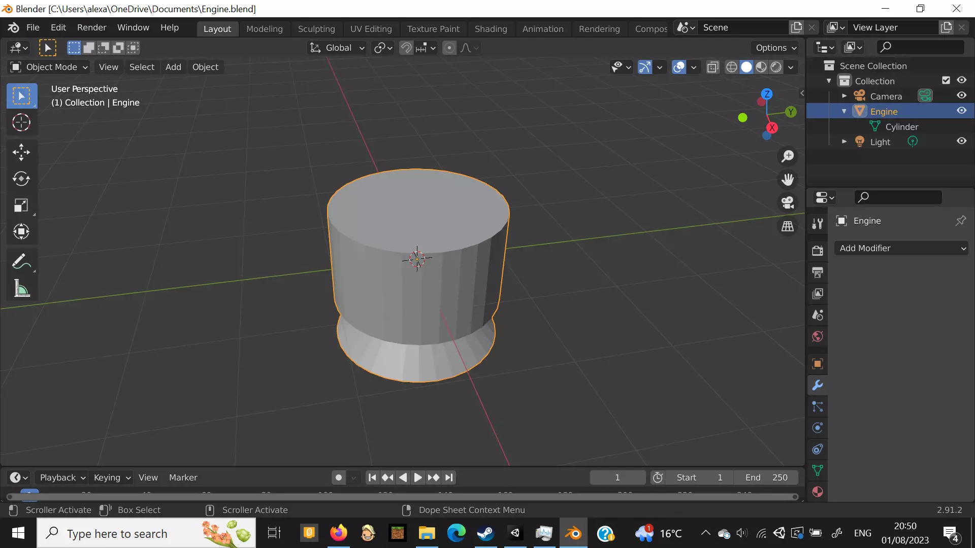 rocket engine Free low-poly 3D model_0