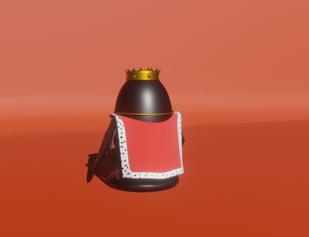 King penguin for 3D printing 3D print model 3D model_2
