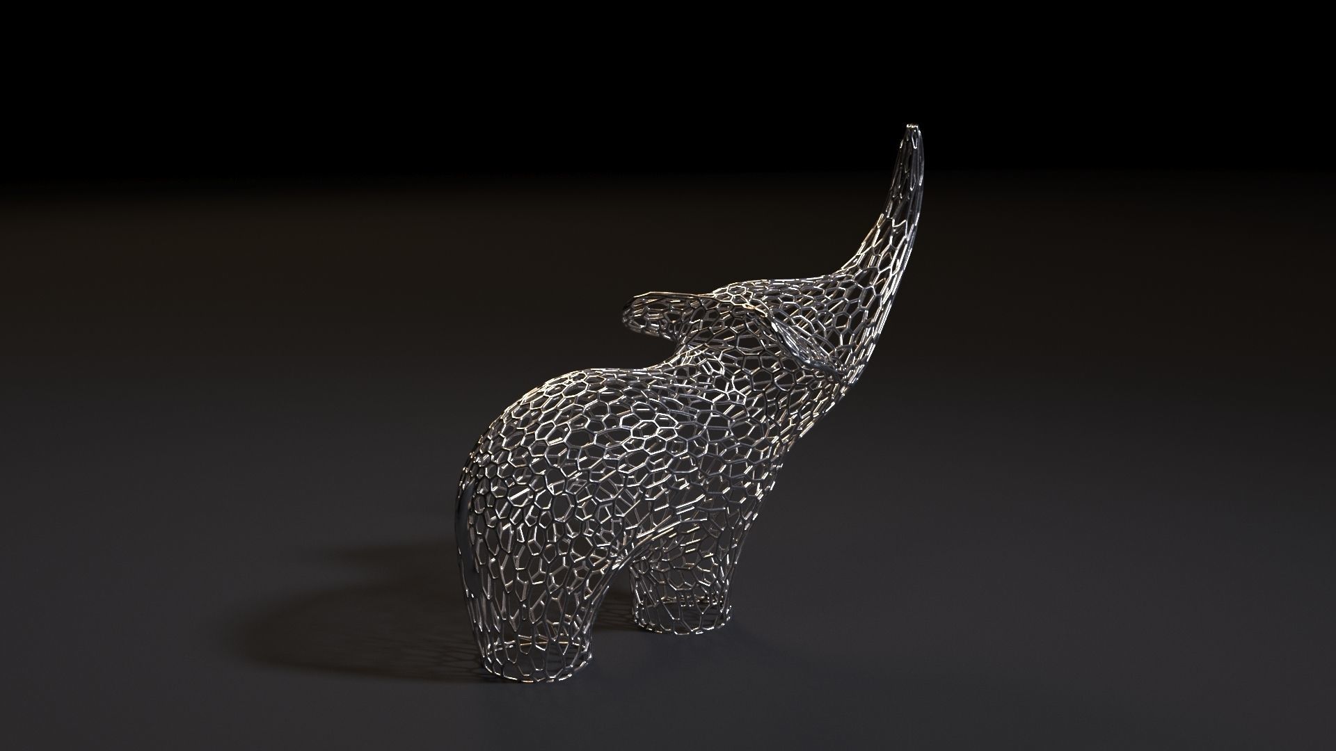 Elephant Figurine 3D print model_4
