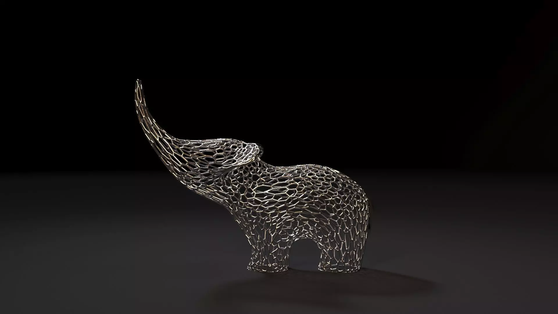 Elephant Figurine 3D print model_0