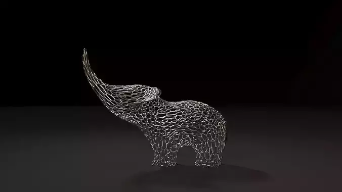 Elephant Figurine 3D print model
