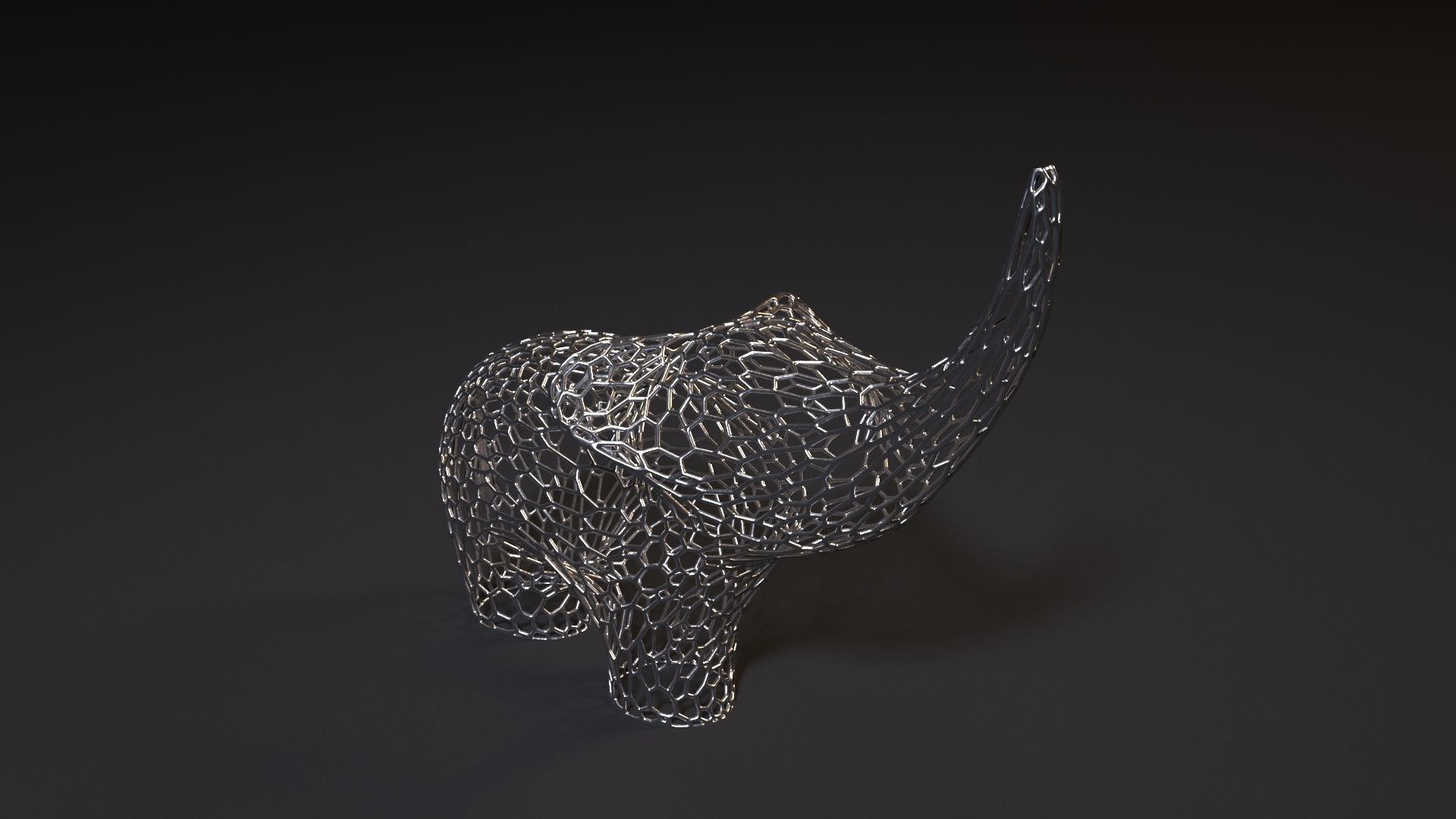 Elephant Figurine 3D print model_6