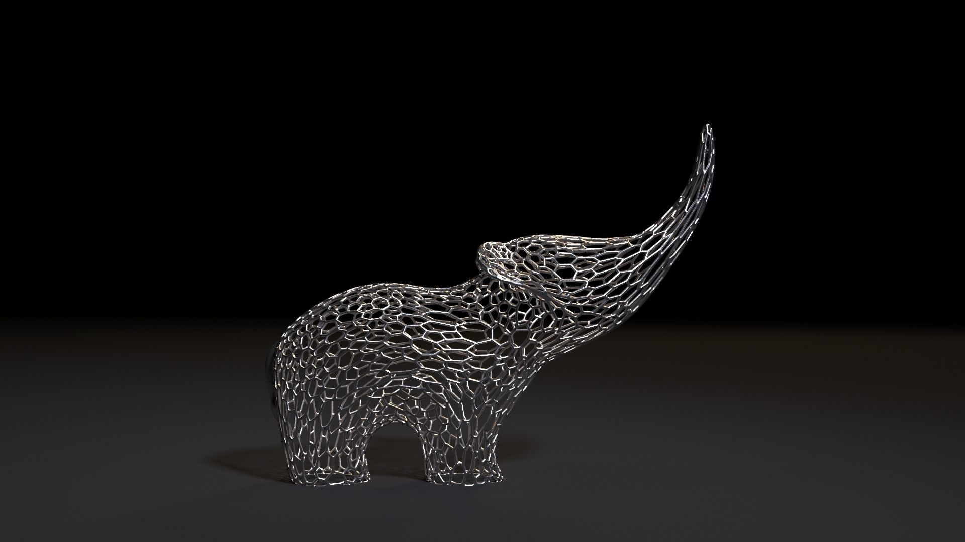 Elephant Figurine 3D print model_5