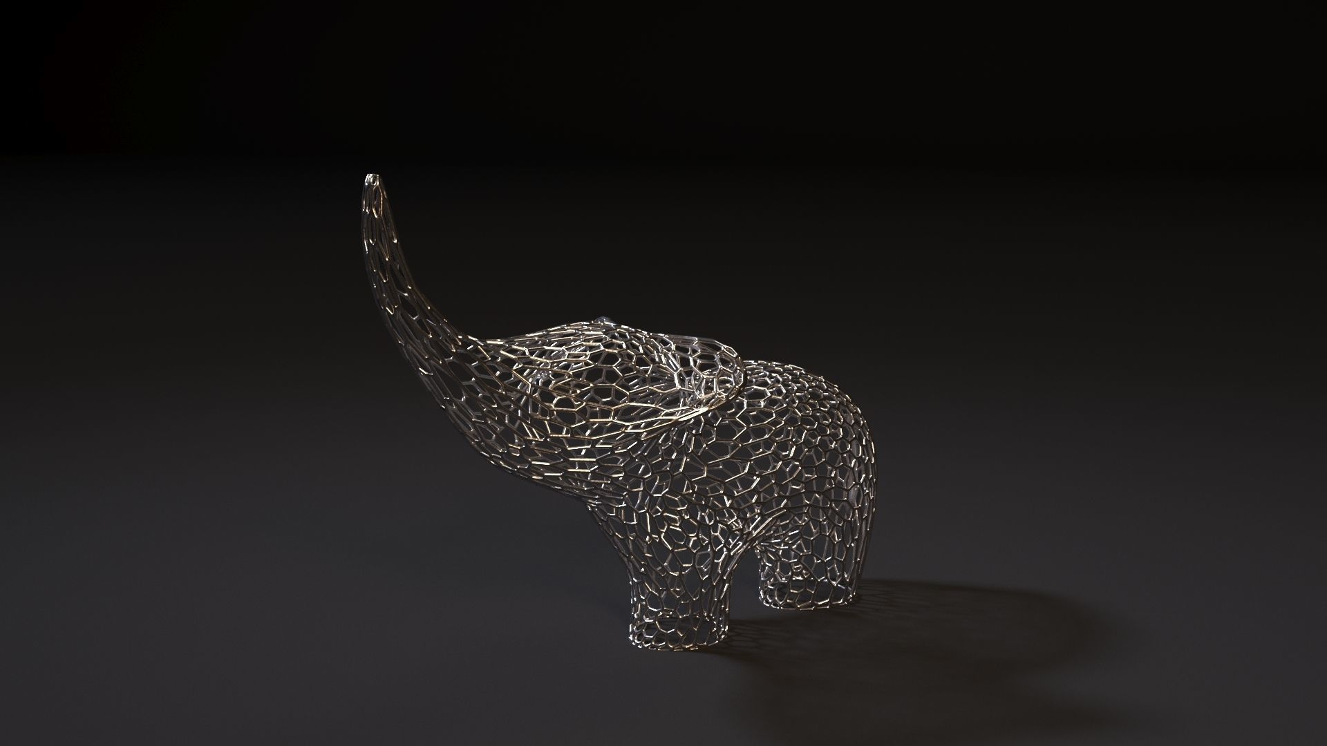 Elephant Figurine 3D print model_1