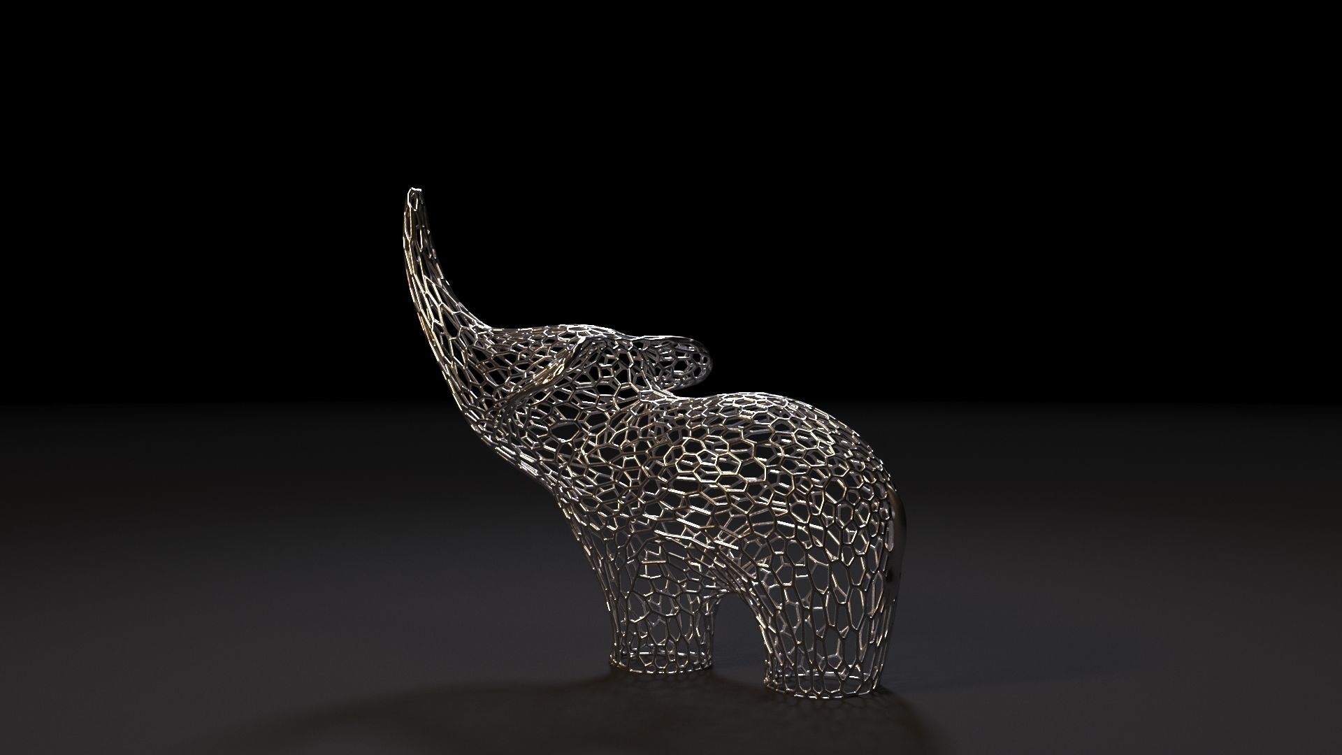 Elephant Figurine 3D print model_2