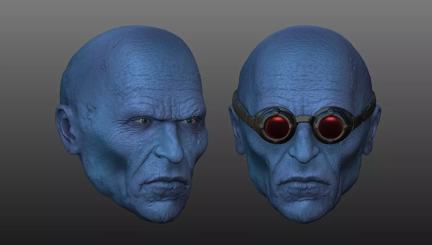 Mr Freeze Headsculpt - One12  3D print model_0