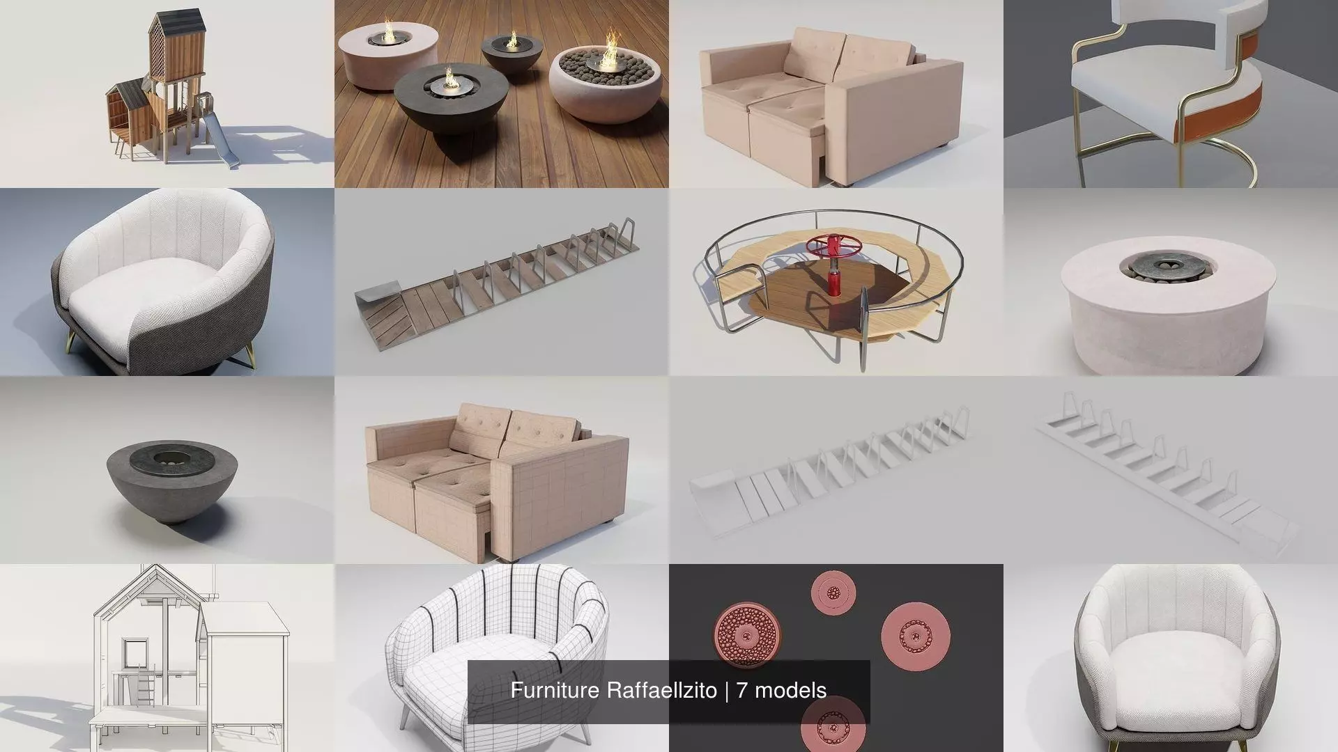 Furniture Raffaellzito 3D Model Collection_0