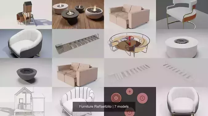 Furniture Raffaellzito 3D Model Collection