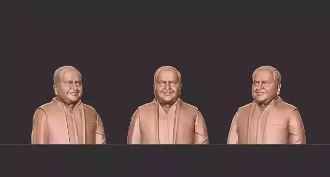 Mulayam Singh Yadav bust 3D print model