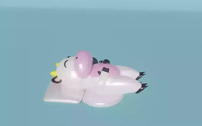 Sleeping cow  - printeable model