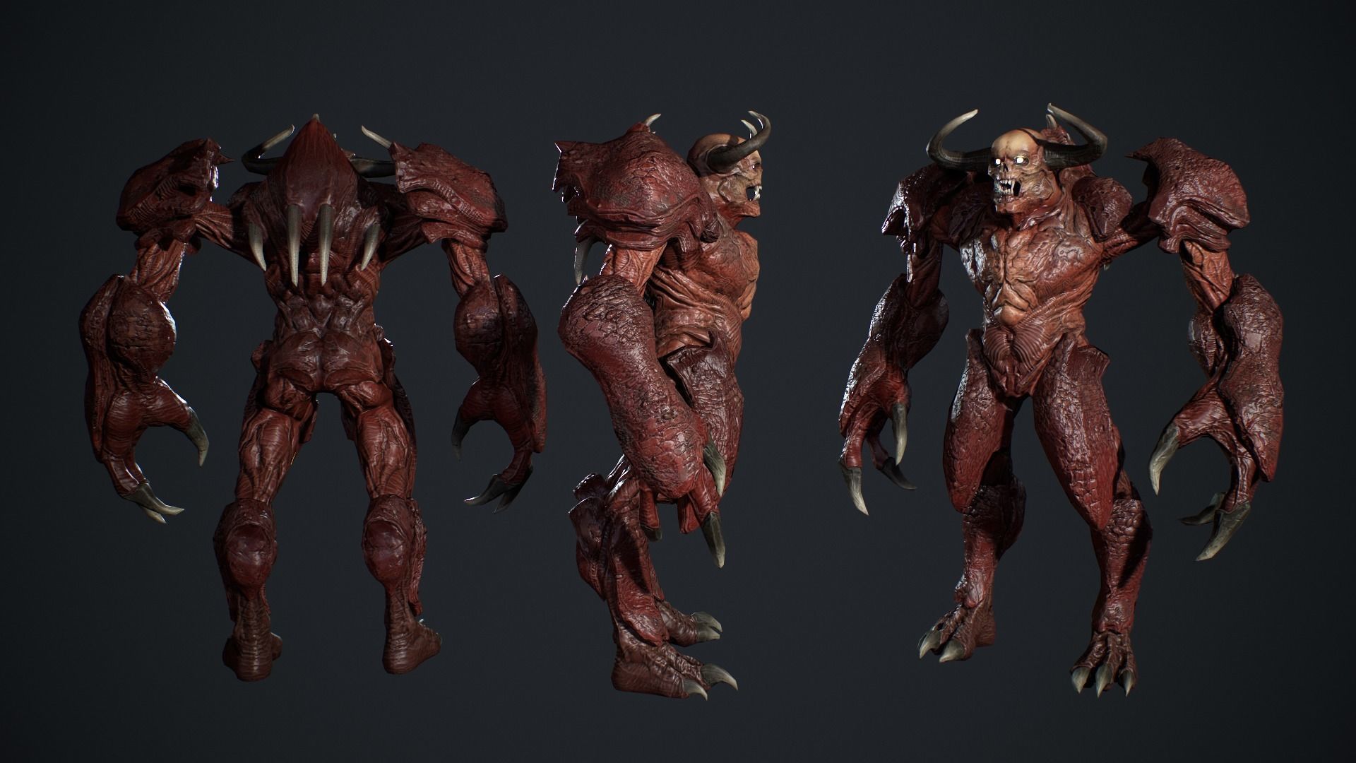 High Demon 3 Low-poly 3D model_8