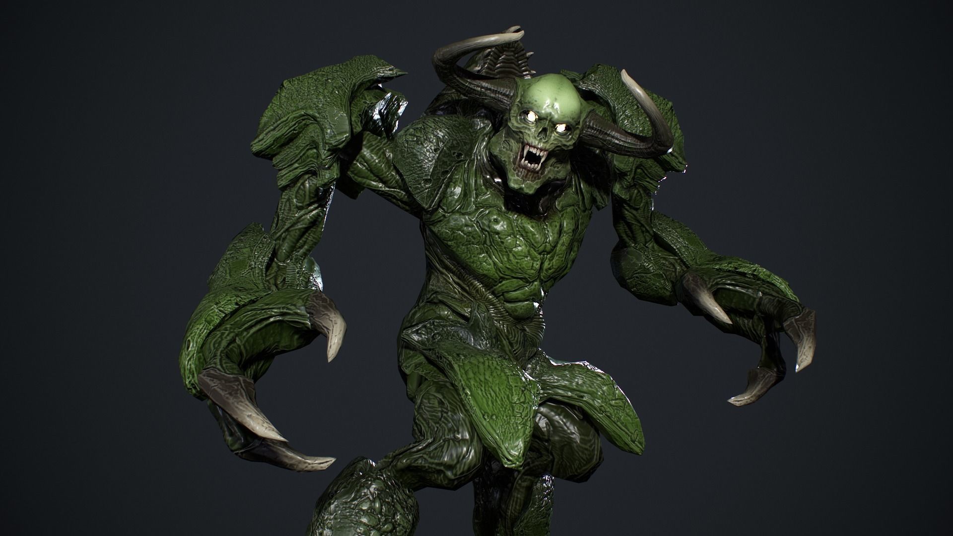 High Demon 3 Low-poly 3D model_17