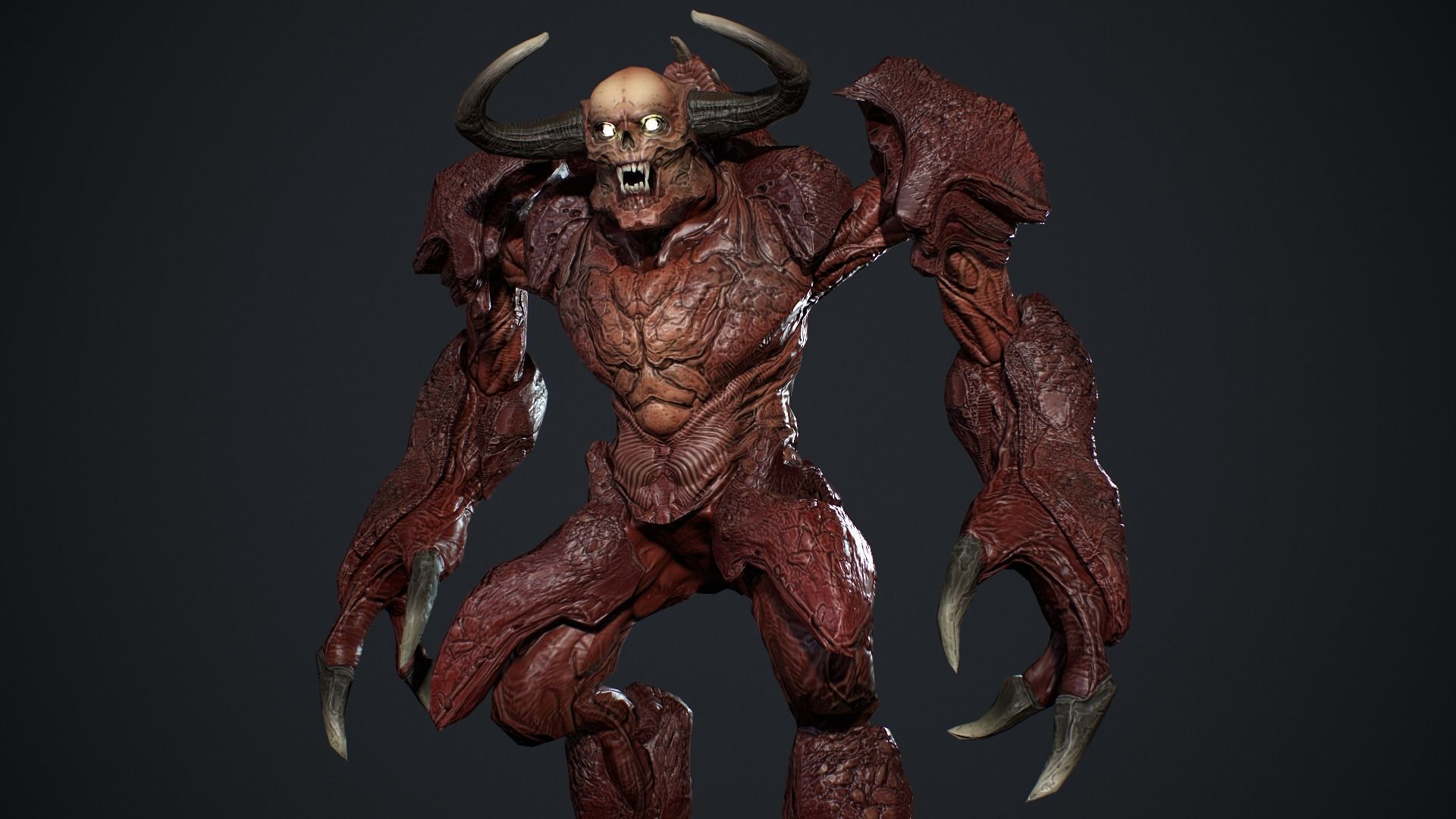 High Demon 3 Low-poly 3D model_15
