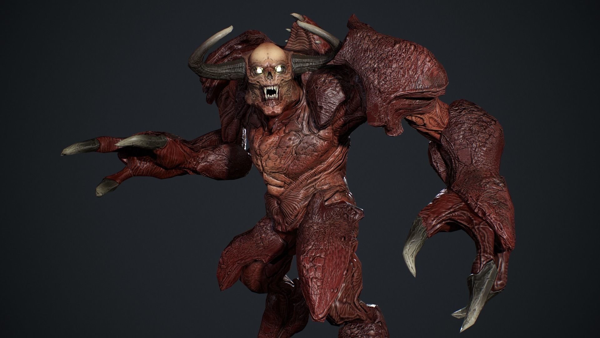 High Demon 3 Low-poly 3D model_14
