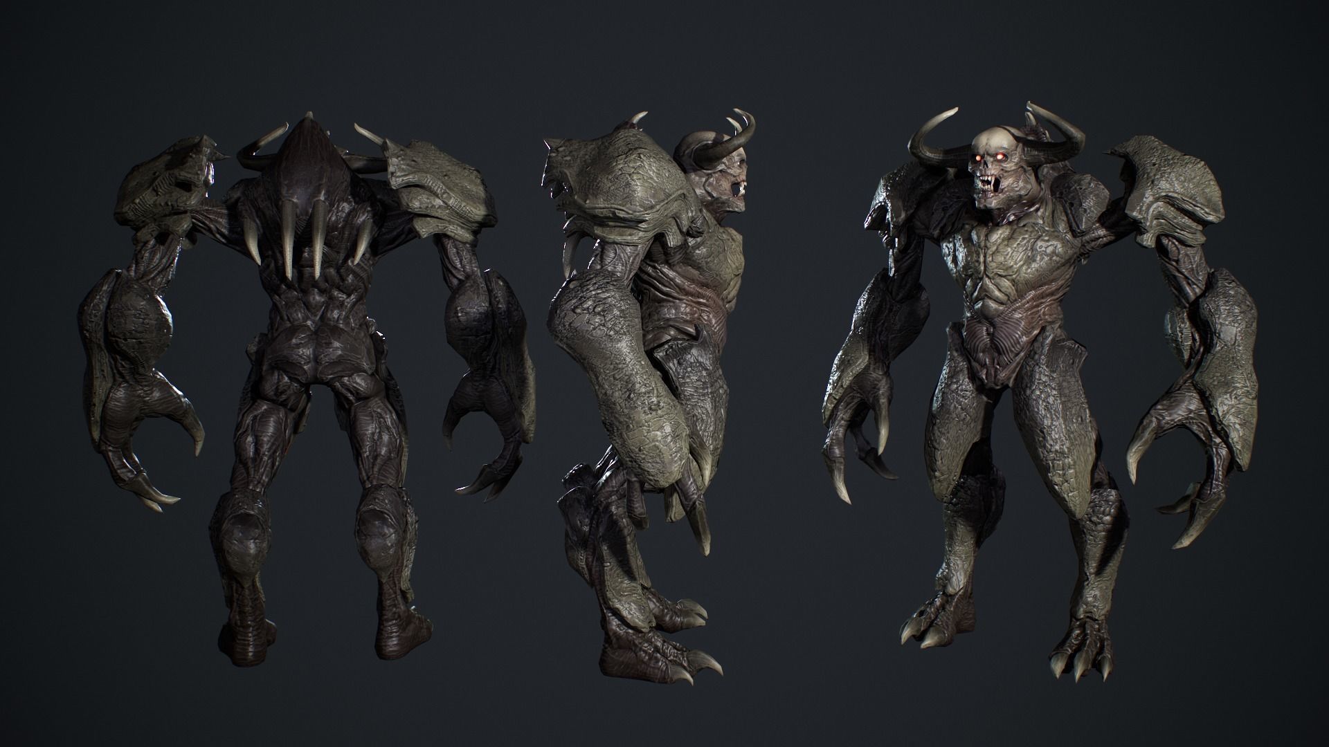 High Demon 3 Low-poly 3D model_6