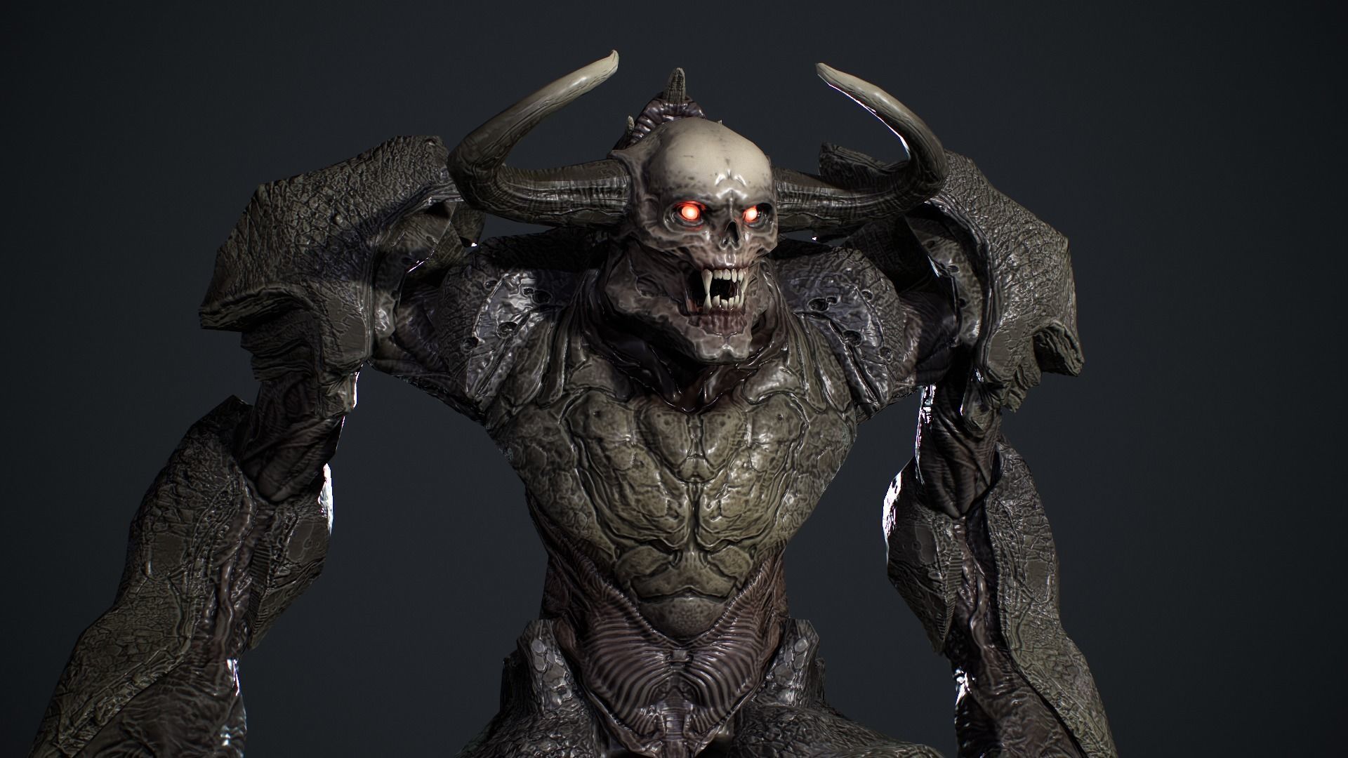 High Demon 3 Low-poly 3D model_12