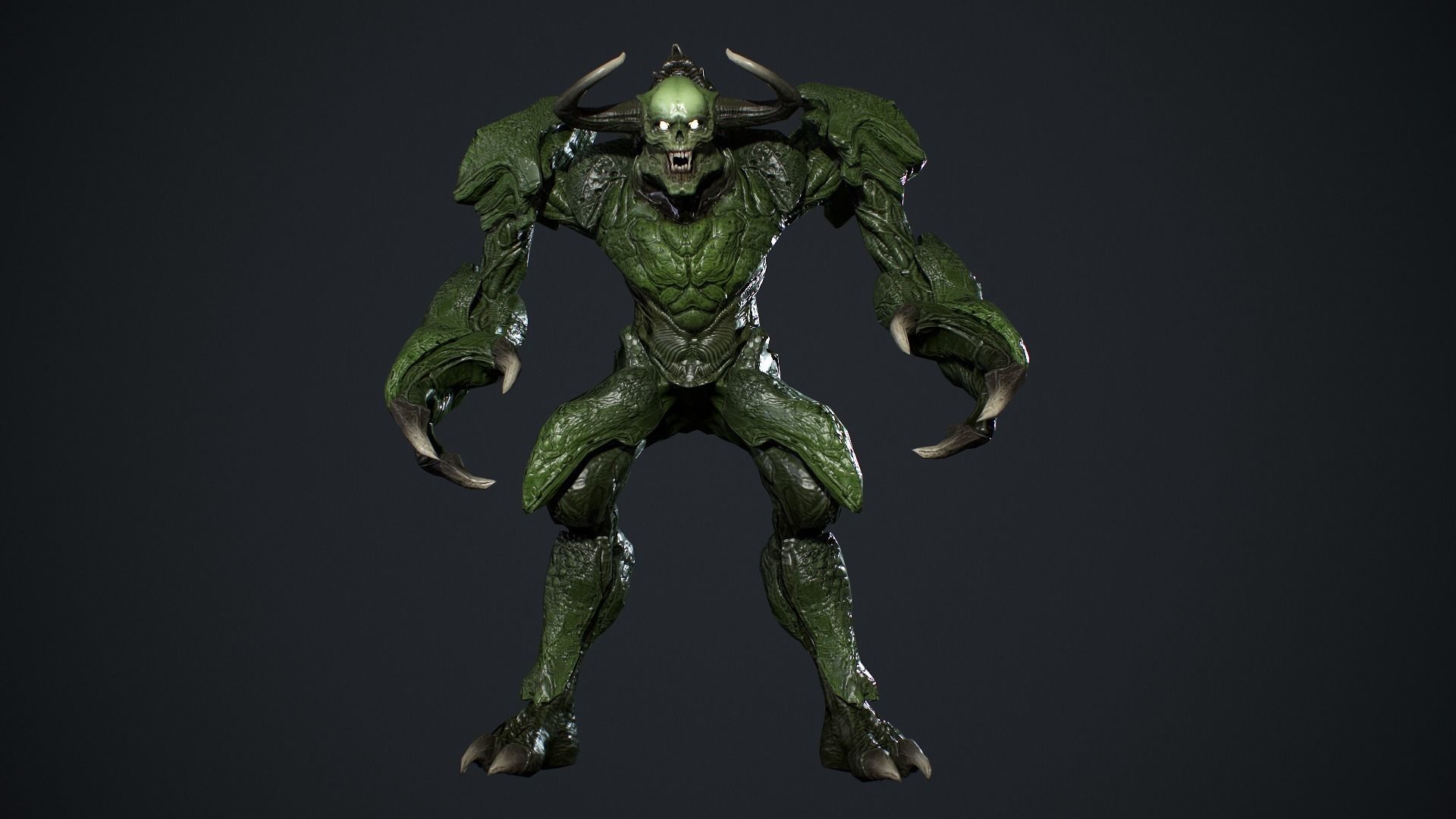 High Demon 3 Low-poly 3D model_18