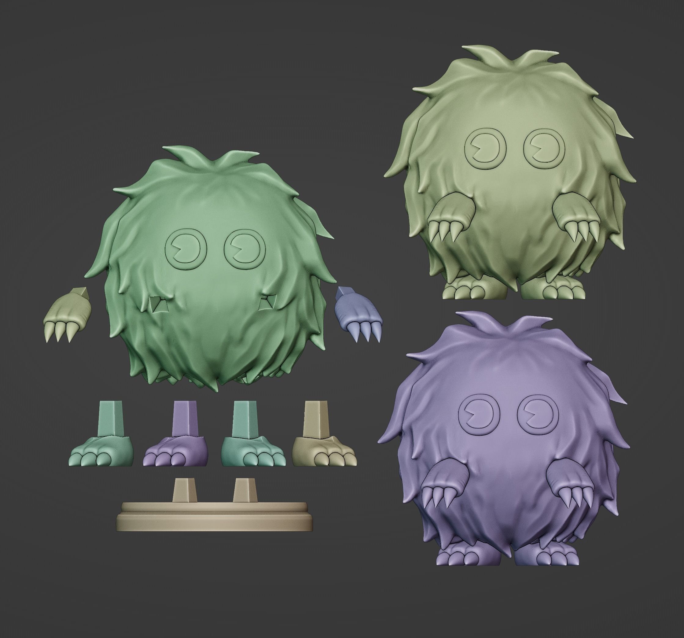 kuriboh figure - yugioh 3D print model_2