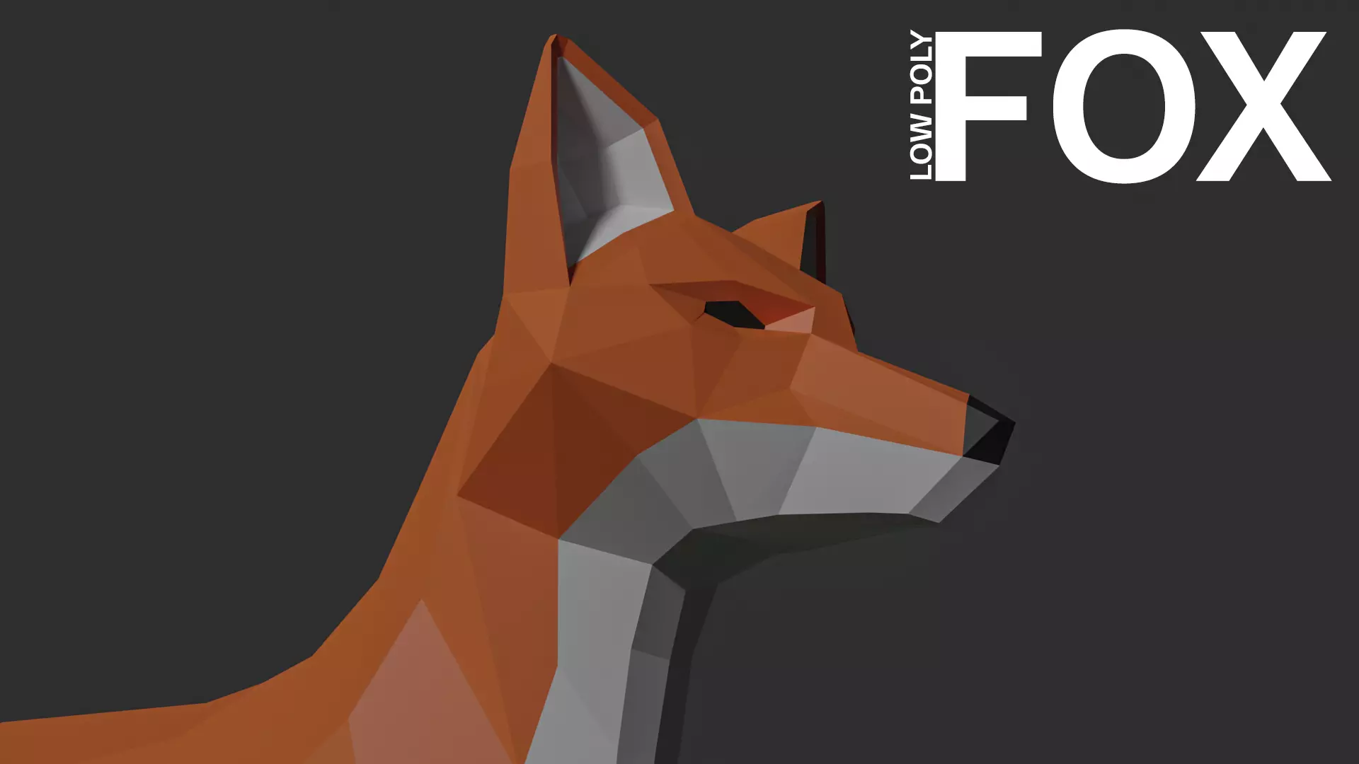 Low Poly Fox Free 3D model_0