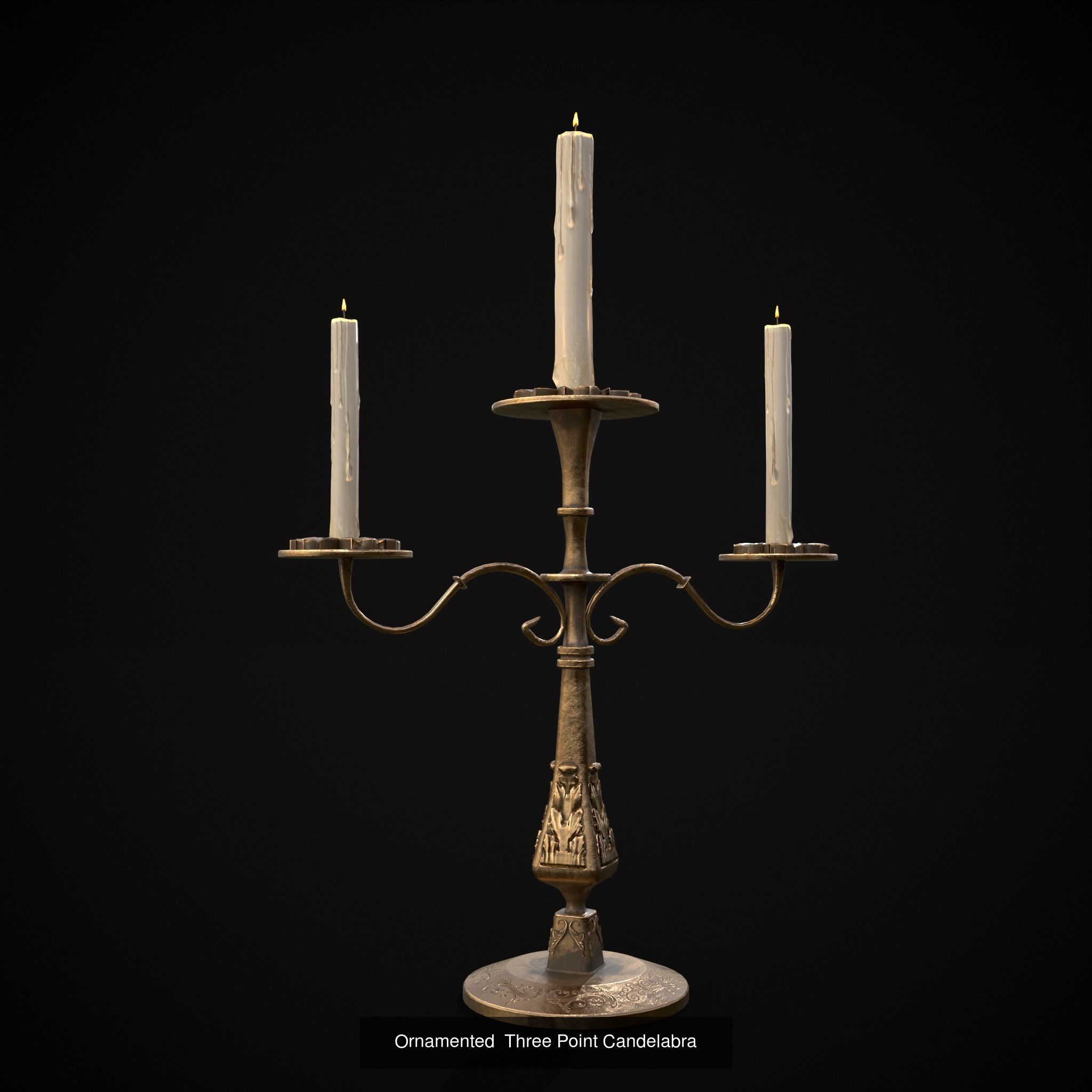 Medieval Lights Mix Four 3D Model Collection_10