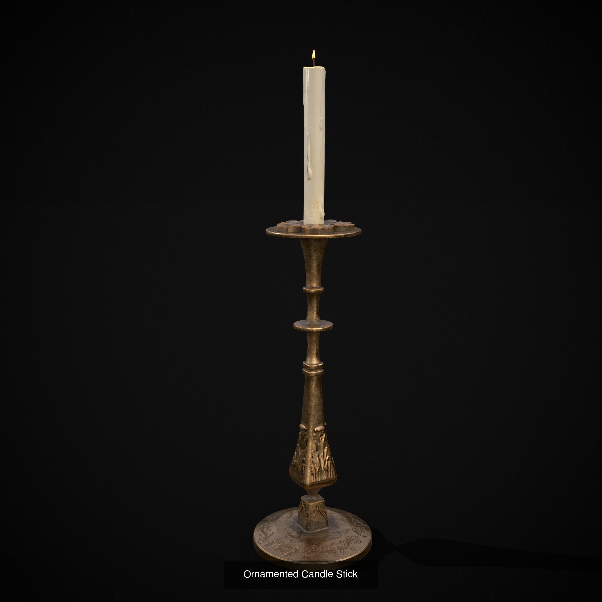 Medieval Lights Mix Four 3D Model Collection_9