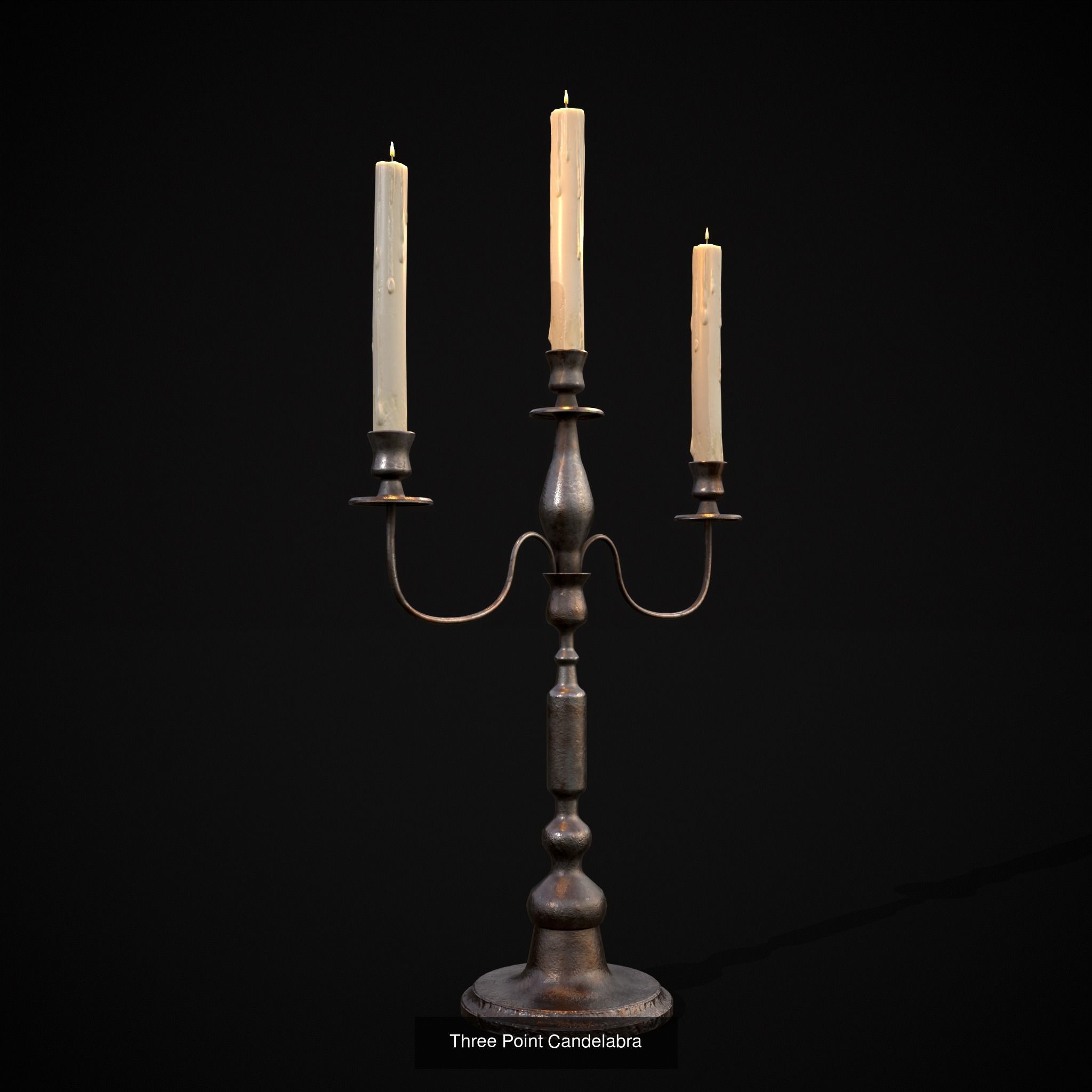Medieval Lights Mix Four 3D Model Collection_13