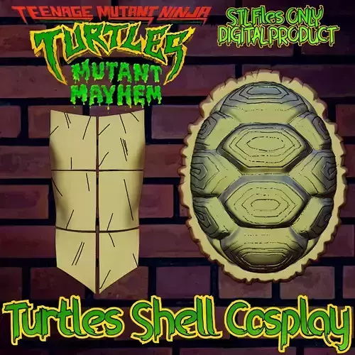 Turtles Shell from Teenage Mutant Ninja Turtles Mutant Mayhem 3D print model
