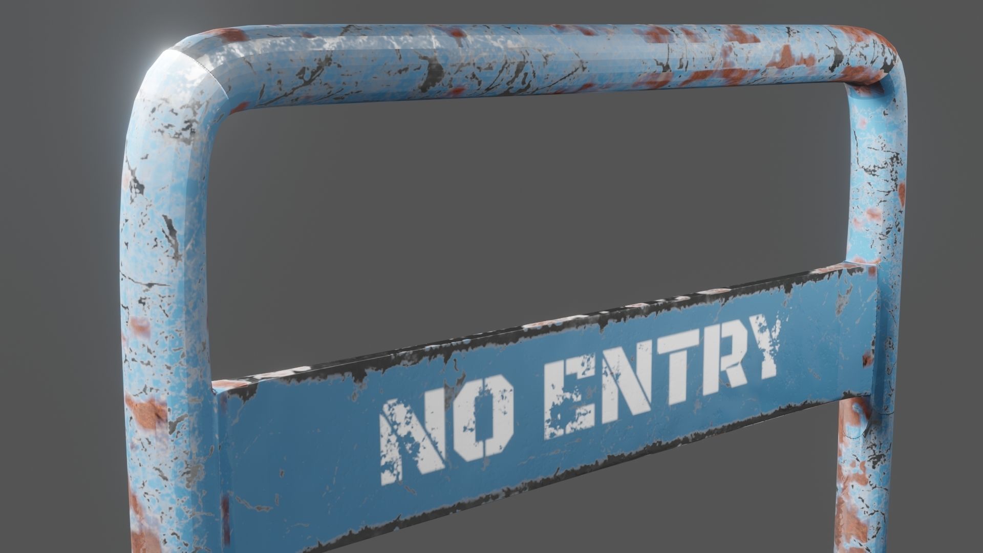 Street Assets 62 Pieces Pack Low-poly 3D model_10