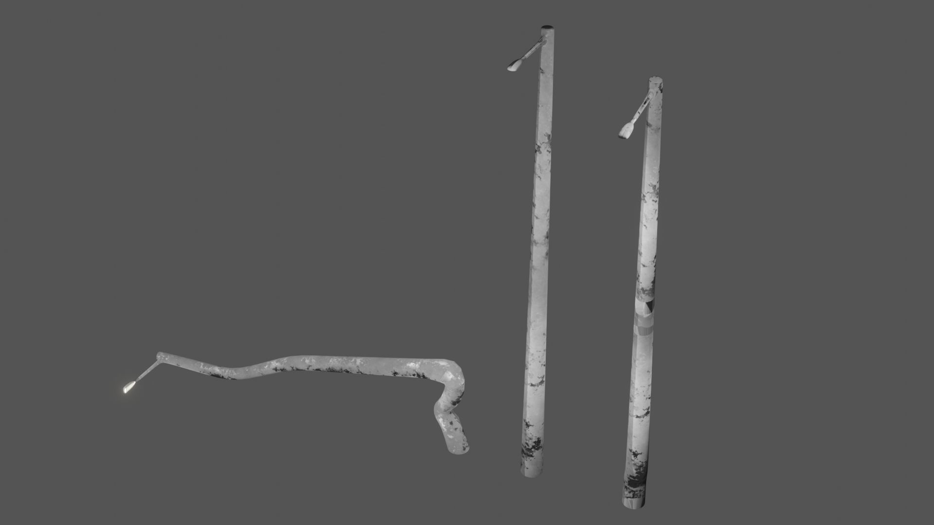 Street Assets 62 Pieces Pack Low-poly 3D model_19