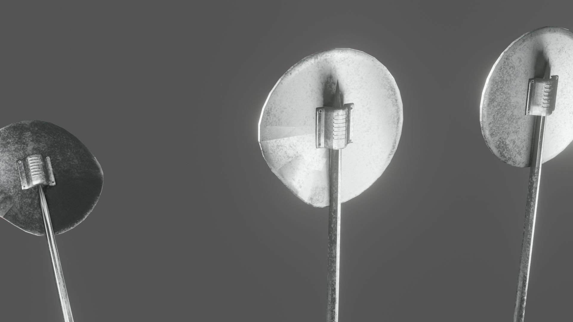 Street Assets 62 Pieces Pack Low-poly 3D model_8