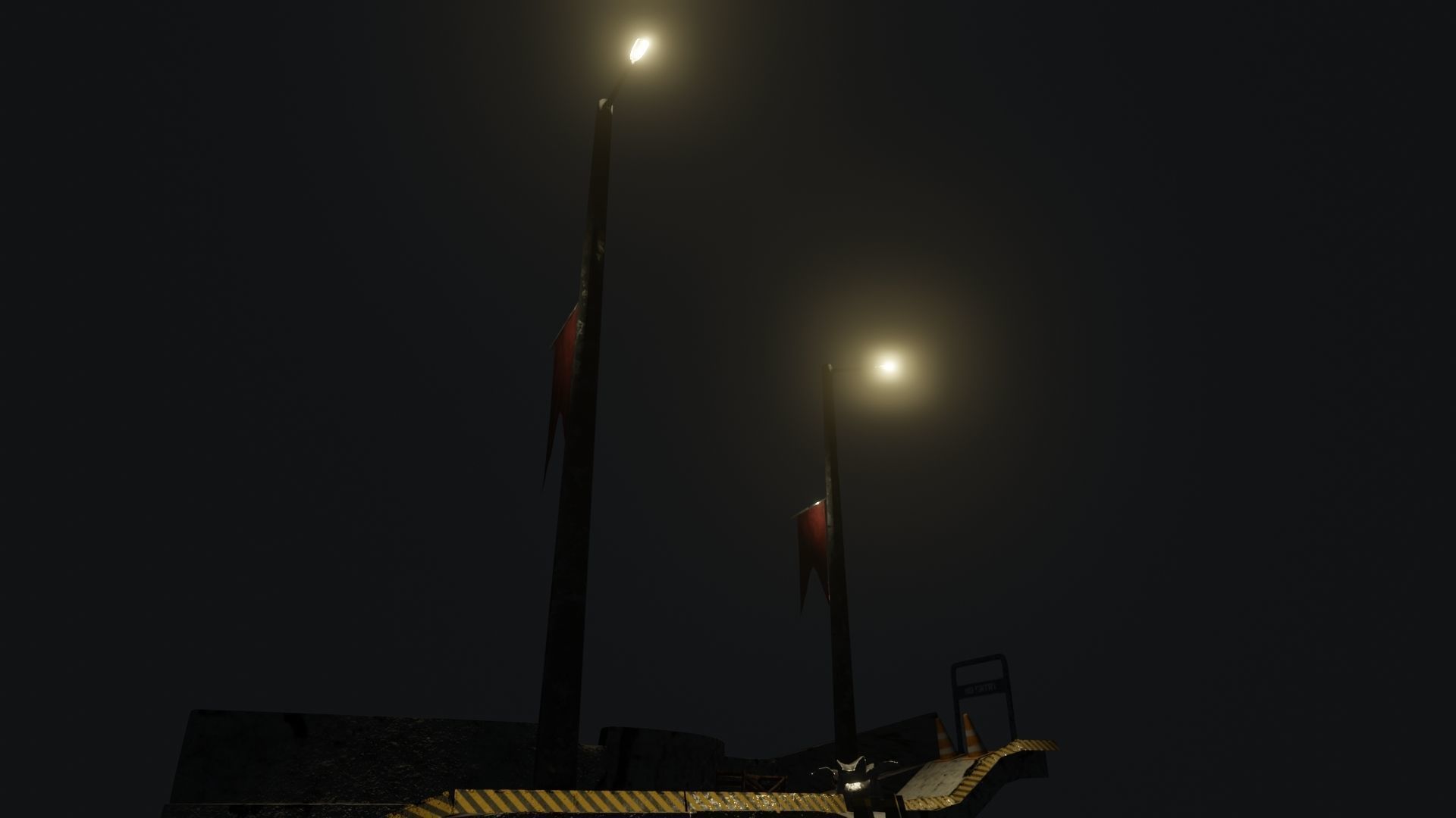 Street Assets 62 Pieces Pack Low-poly 3D model_6