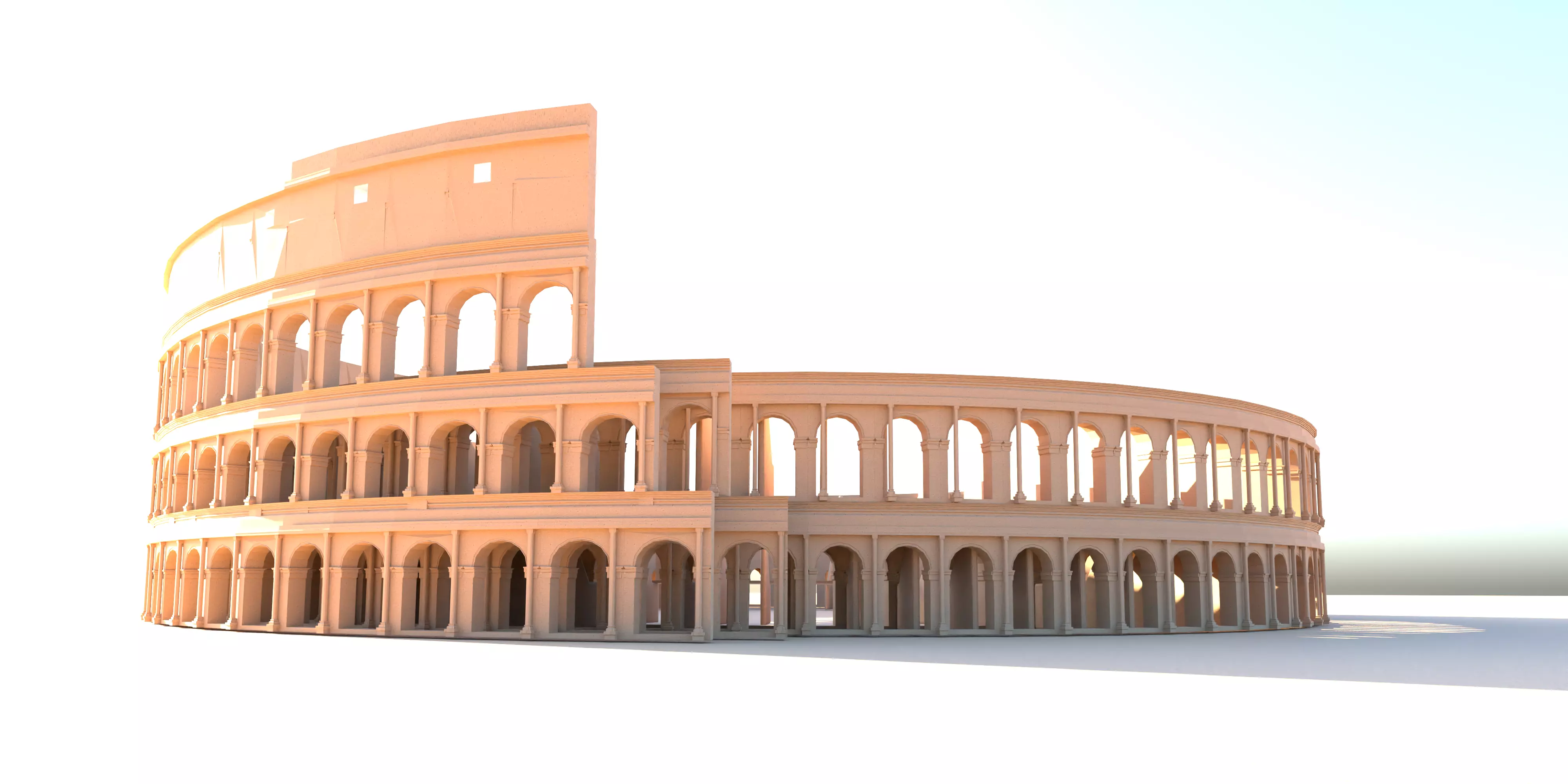Coliseum 3D Model 3D model_0