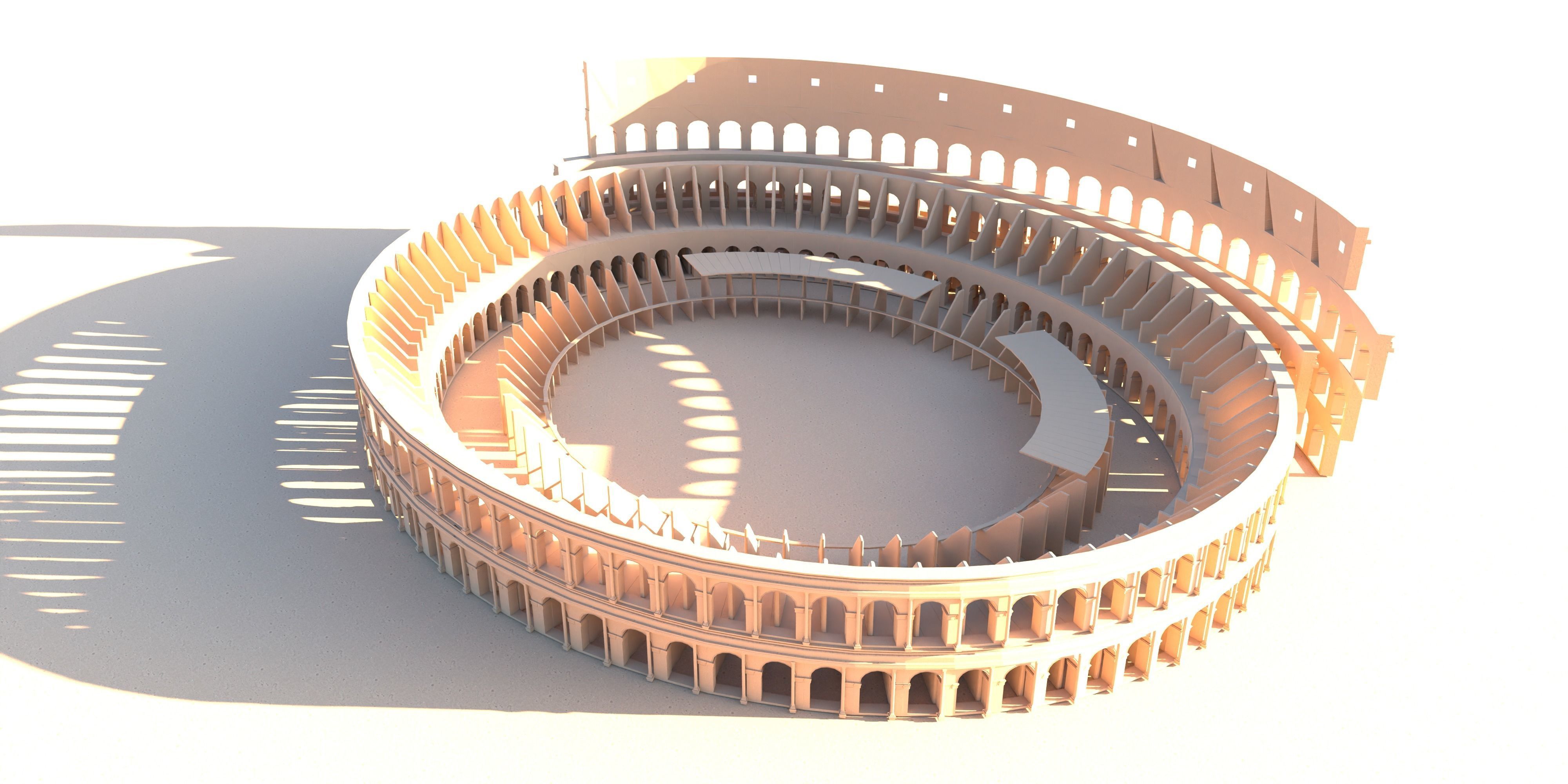 Coliseum 3D Model 3D model_3