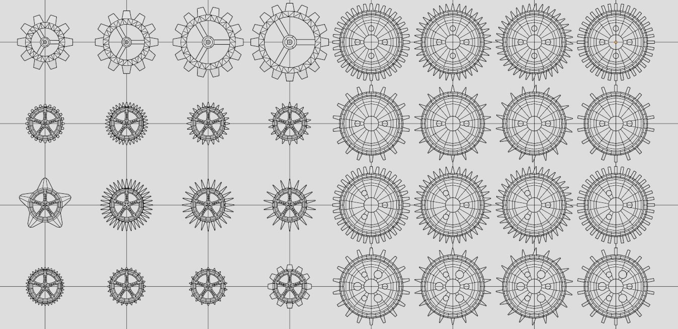 Gears kitbash V2 3D model_14