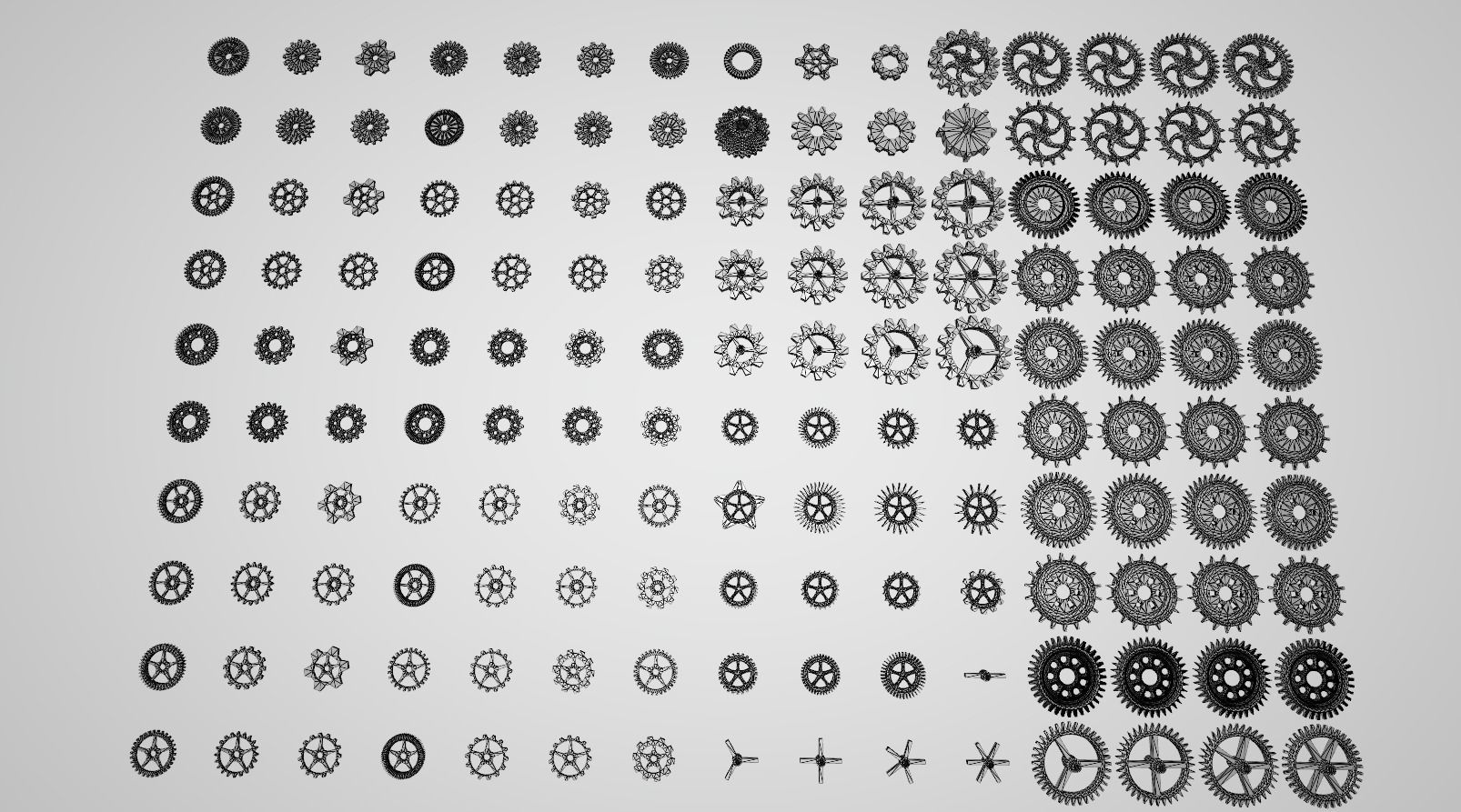 Gears kitbash V2 3D model_7