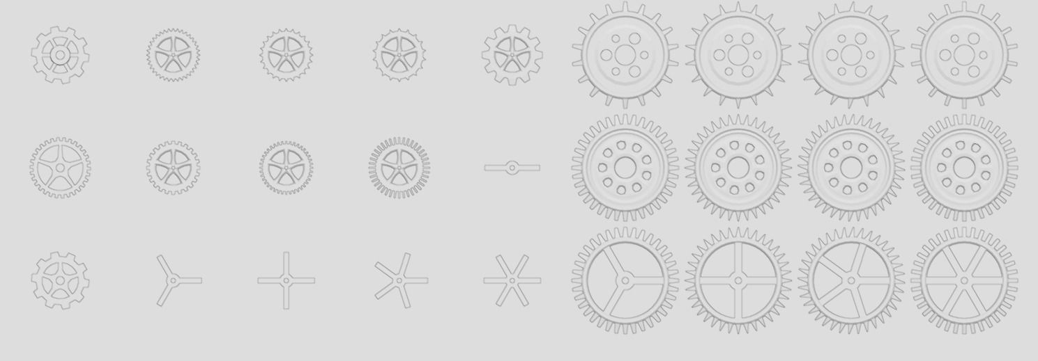 Gears kitbash V2 3D model_16