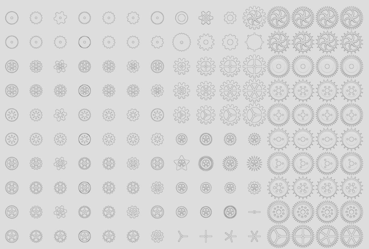 Gears kitbash V2 3D model_10