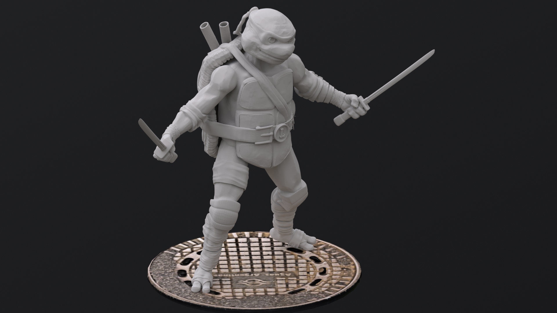Leonardo fan art from TMNT Mutant Mayhem Movie  3D print model_4