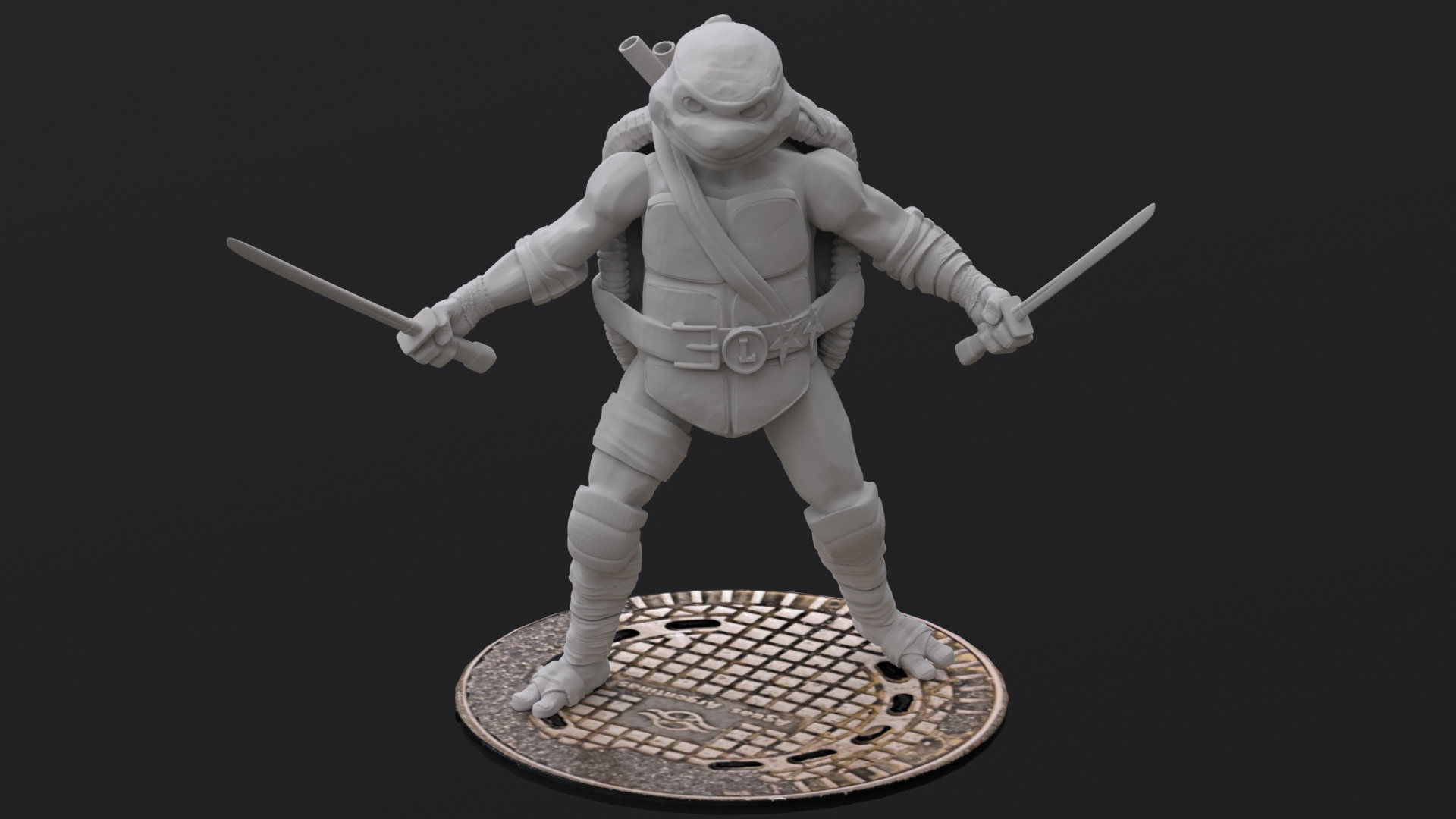 Leonardo fan art from TMNT Mutant Mayhem Movie  3D print model_10
