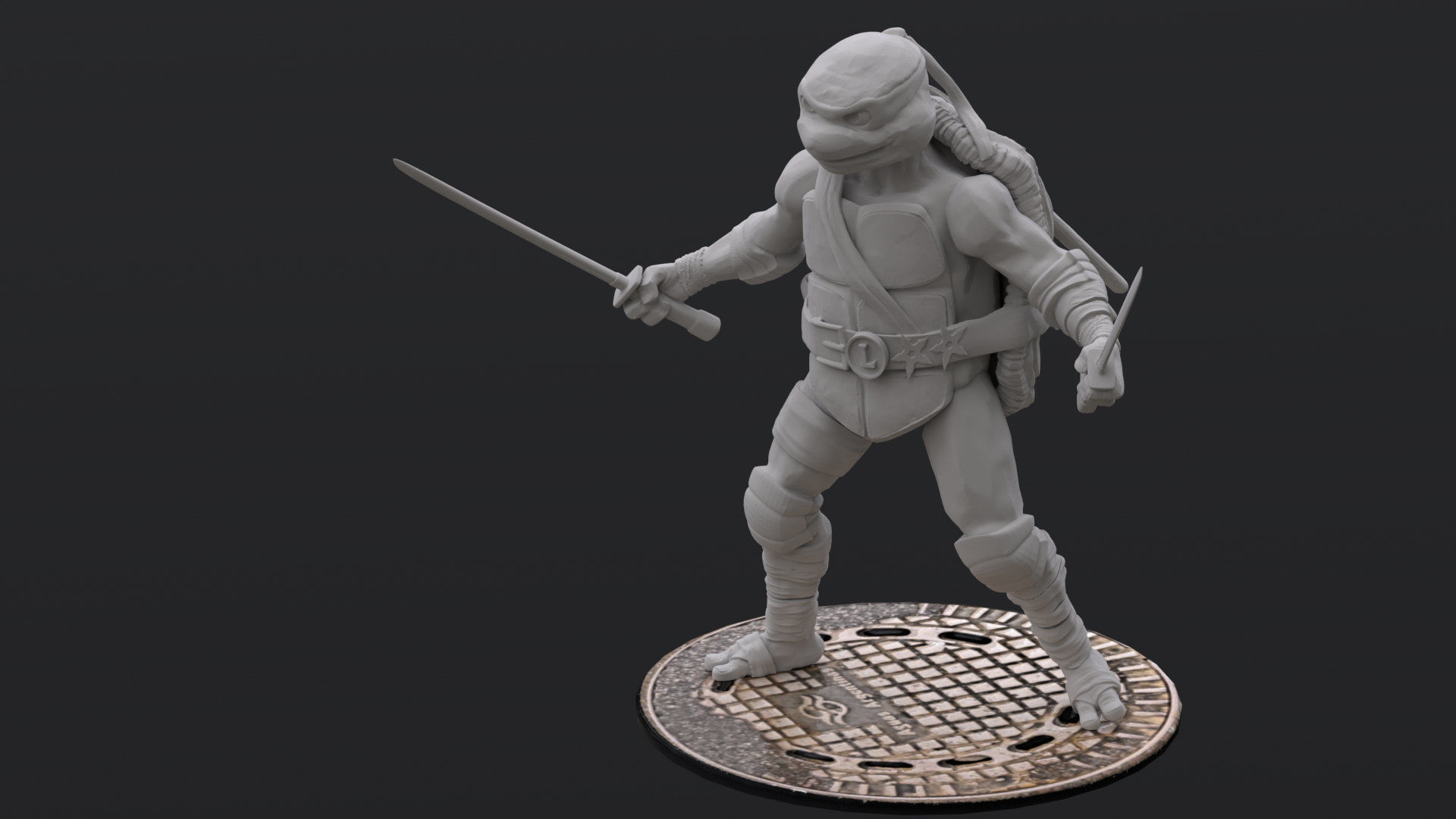 Leonardo fan art from TMNT Mutant Mayhem Movie  3D print model_11