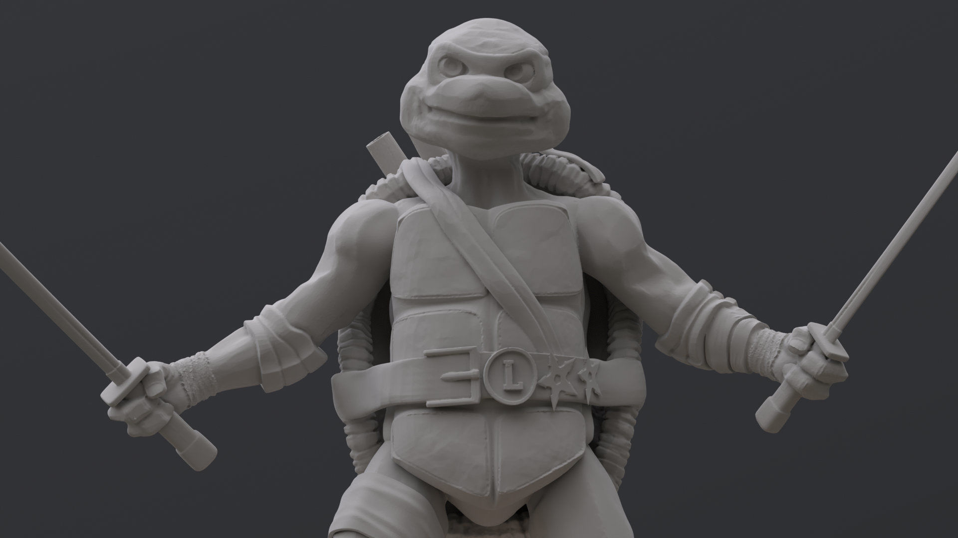 Leonardo fan art from TMNT Mutant Mayhem Movie  3D print model_9