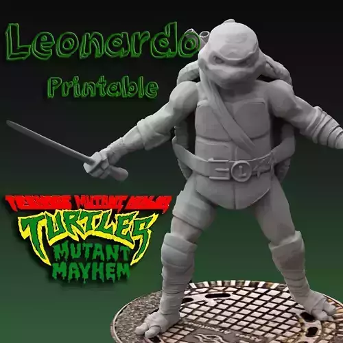 Leonardo fan art from TMNT Mutant Mayhem Movie  3D print model