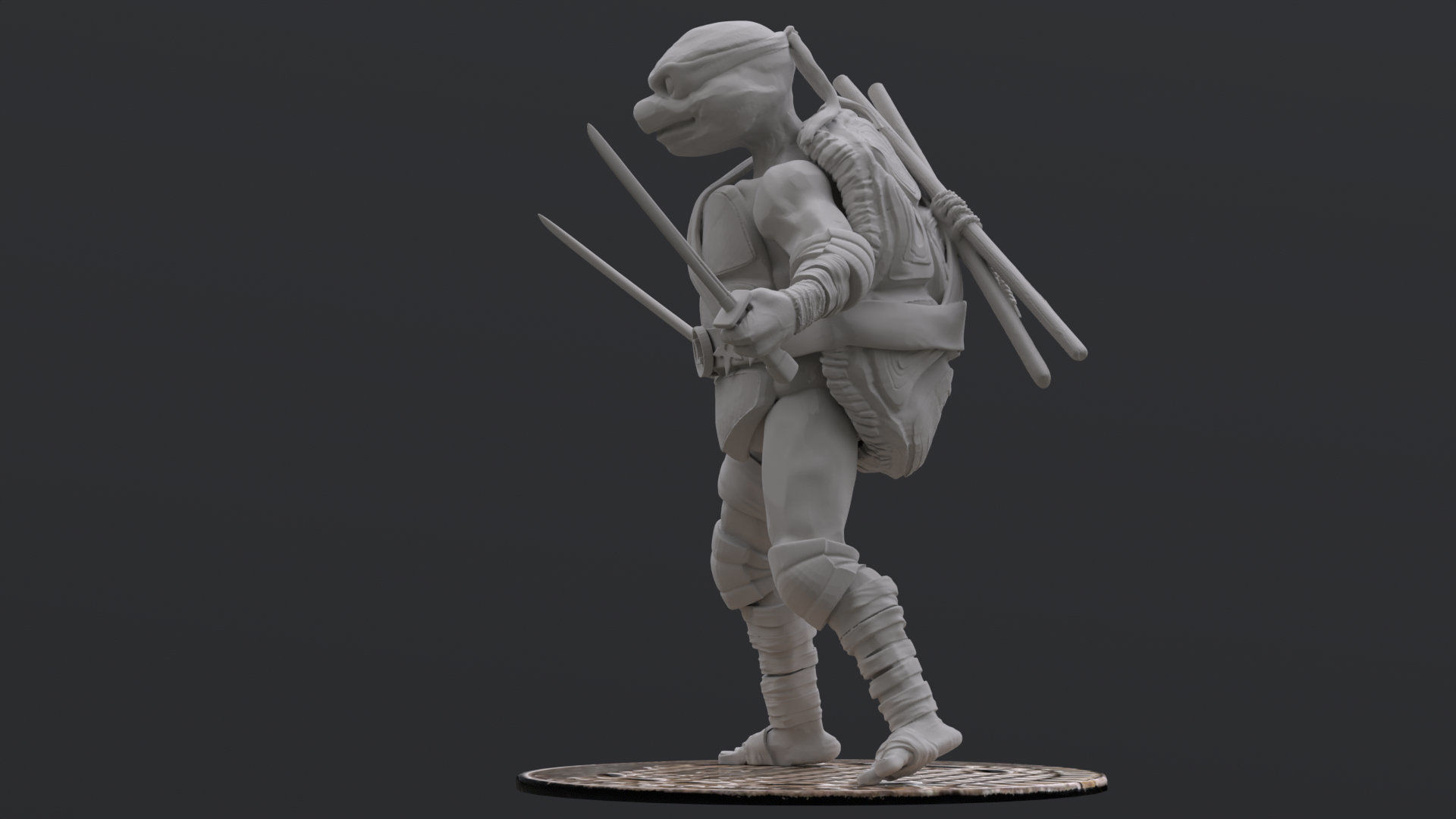 Leonardo fan art from TMNT Mutant Mayhem Movie  3D print model_12