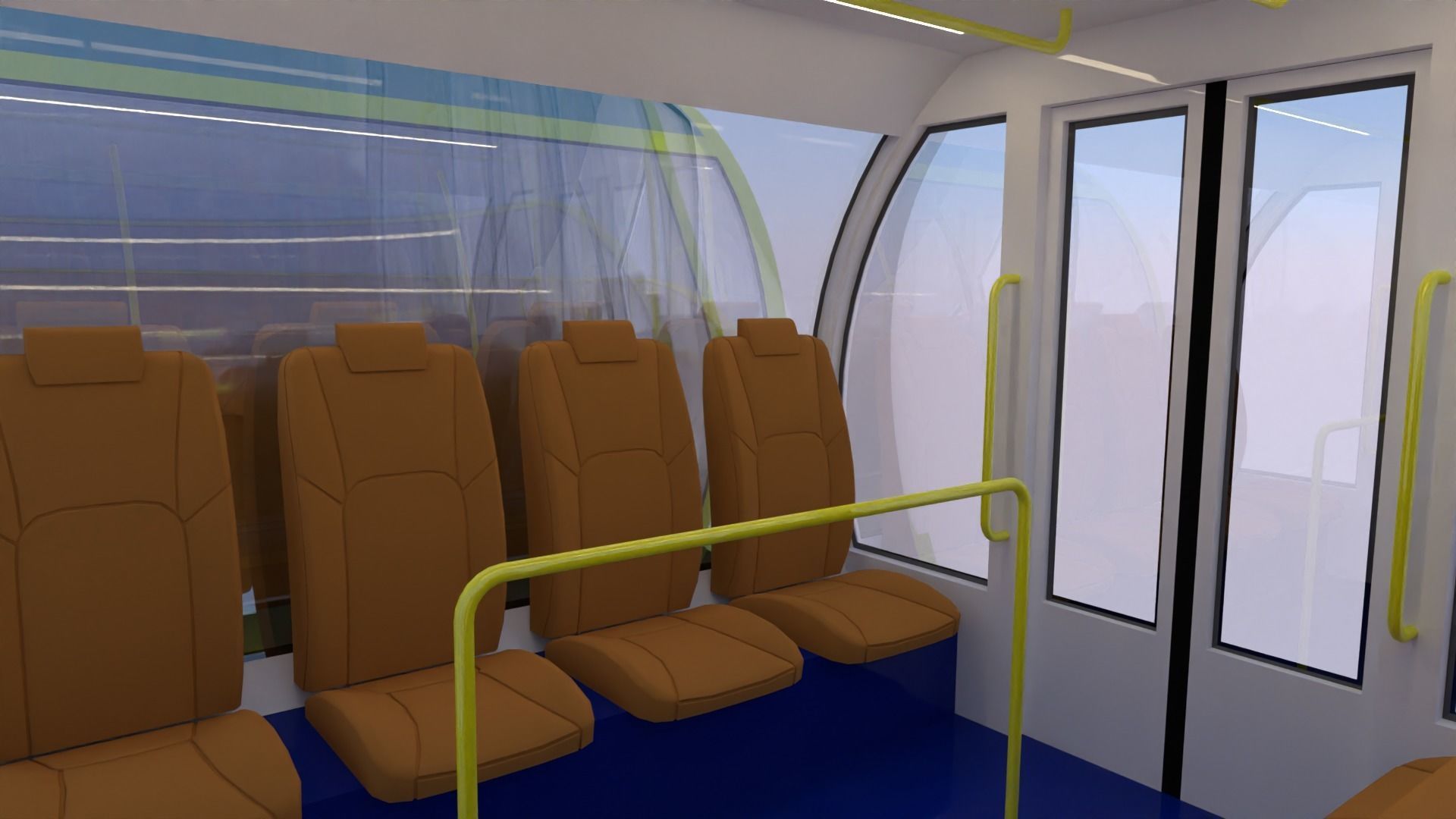 Funicular - mountain train 3D model_12