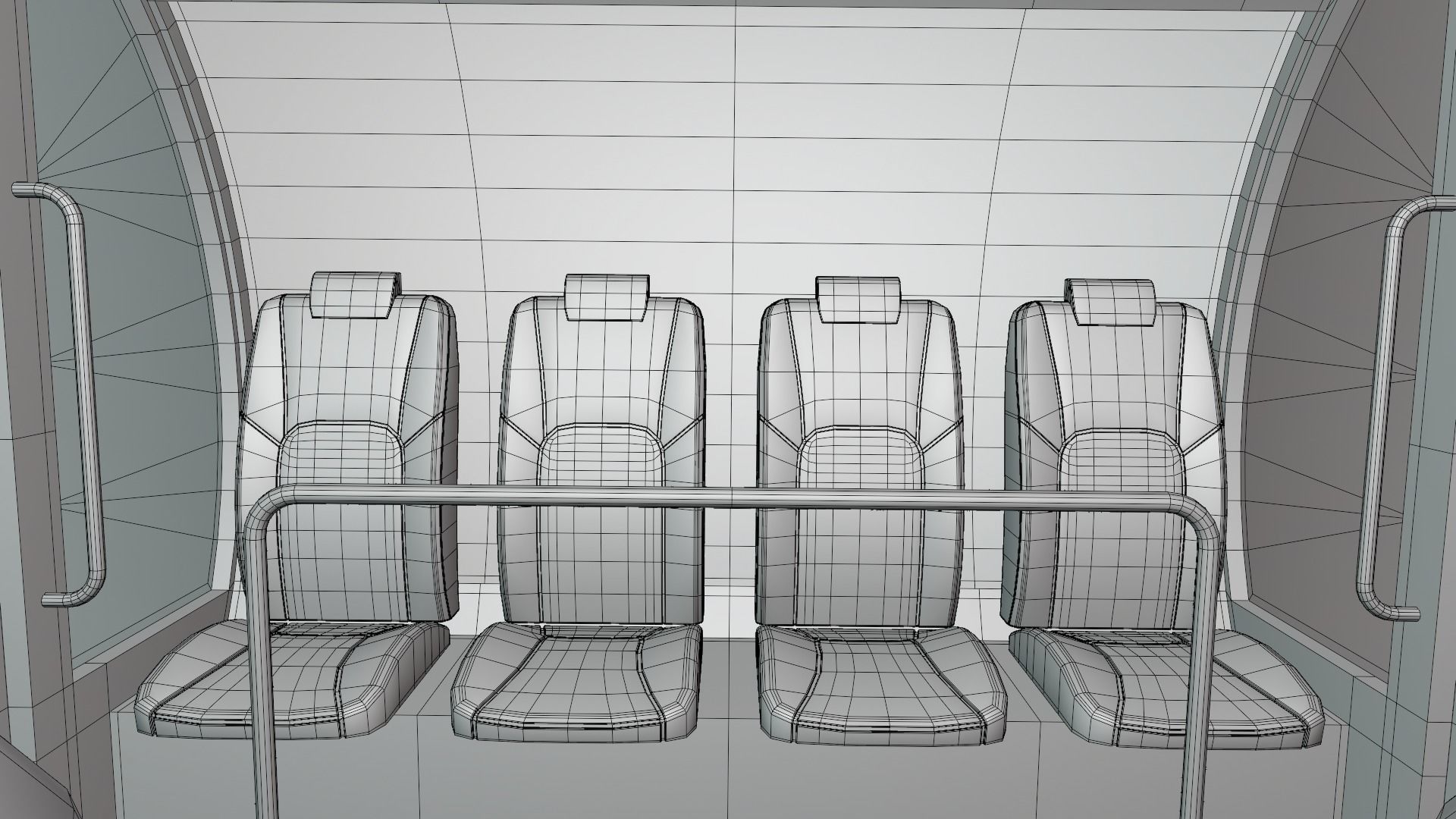 Funicular - mountain train 3D model_15