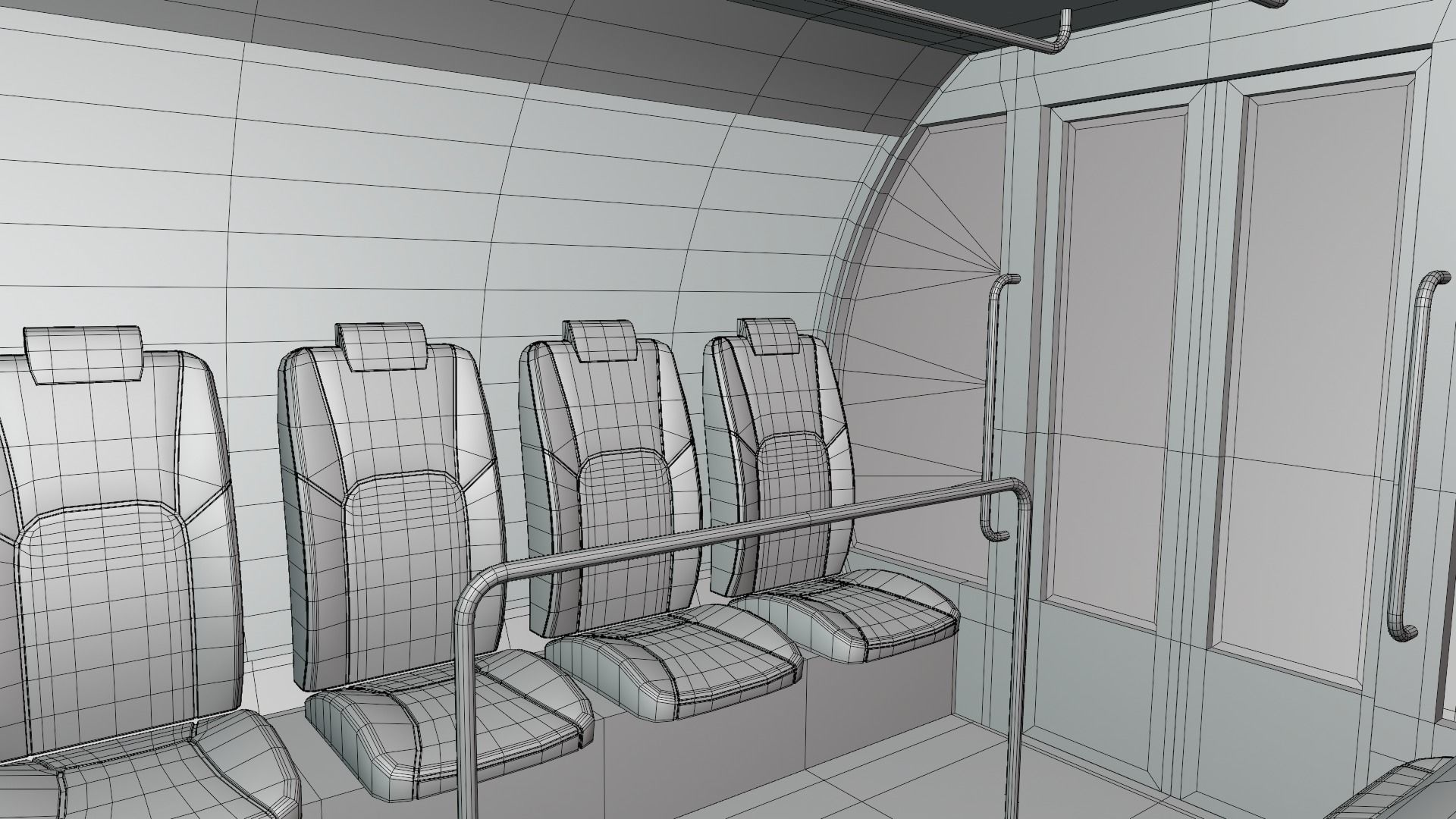 Funicular - mountain train 3D model_13