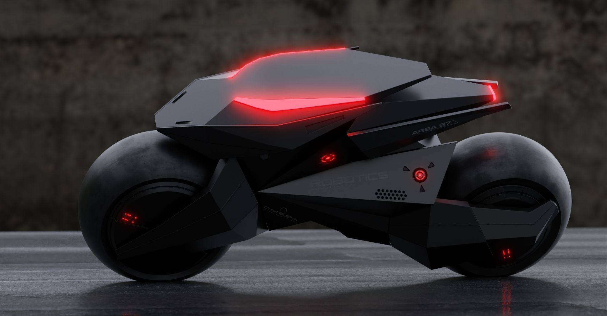 Motorcycle Robot 3D model_21