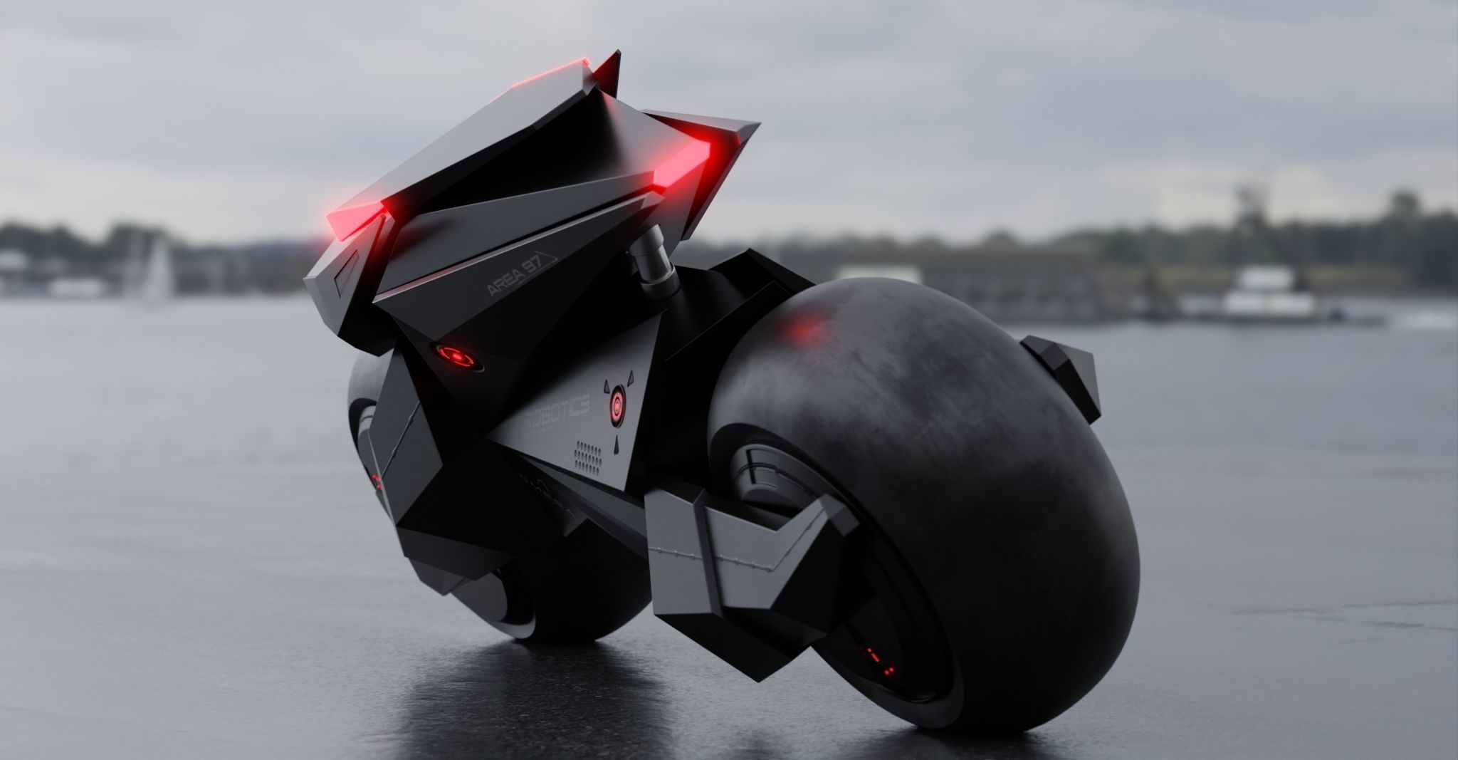 Motorcycle Robot 3D model_23