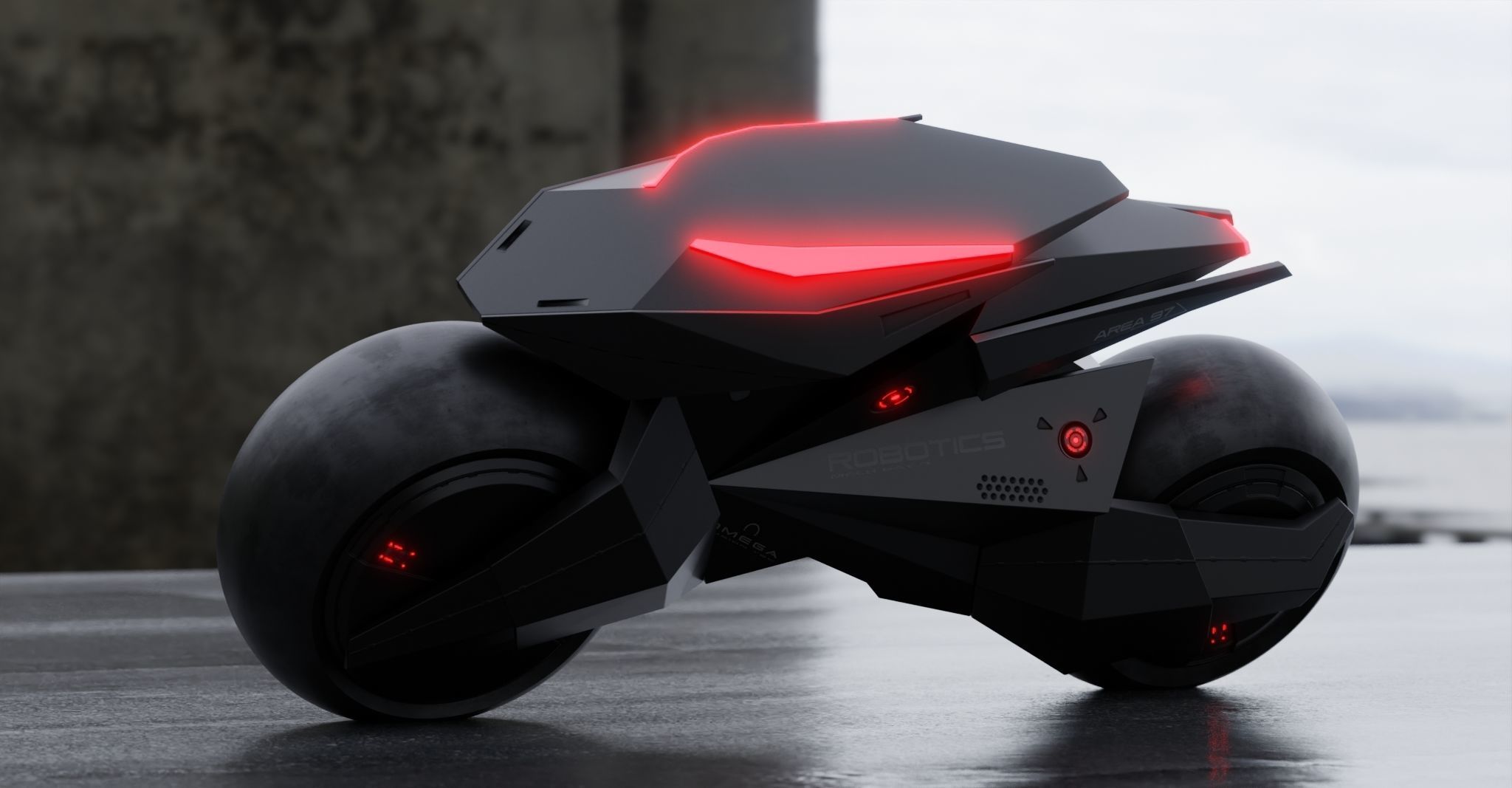 Motorcycle Robot 3D model_20