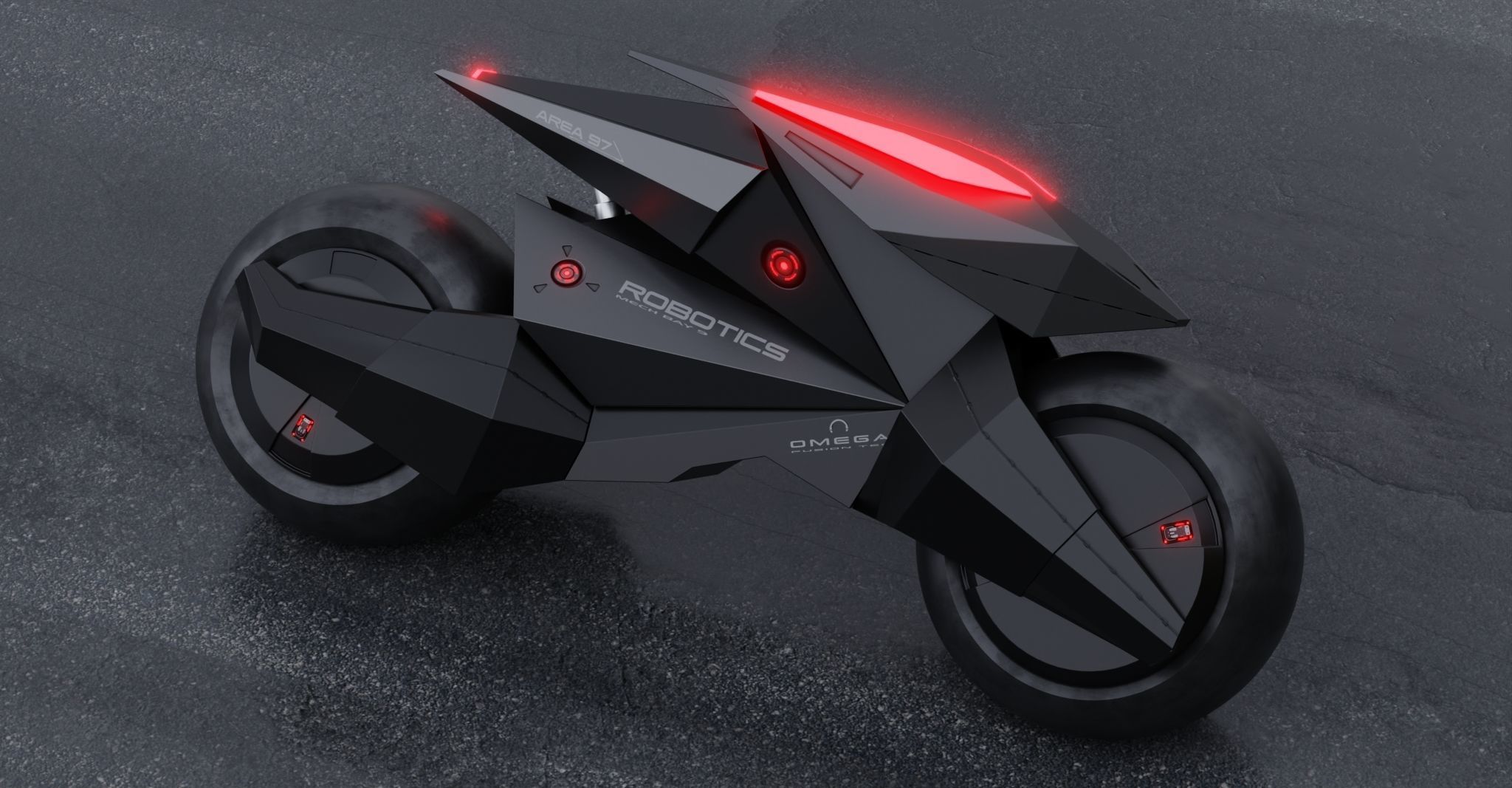 Motorcycle Robot 3D model_11